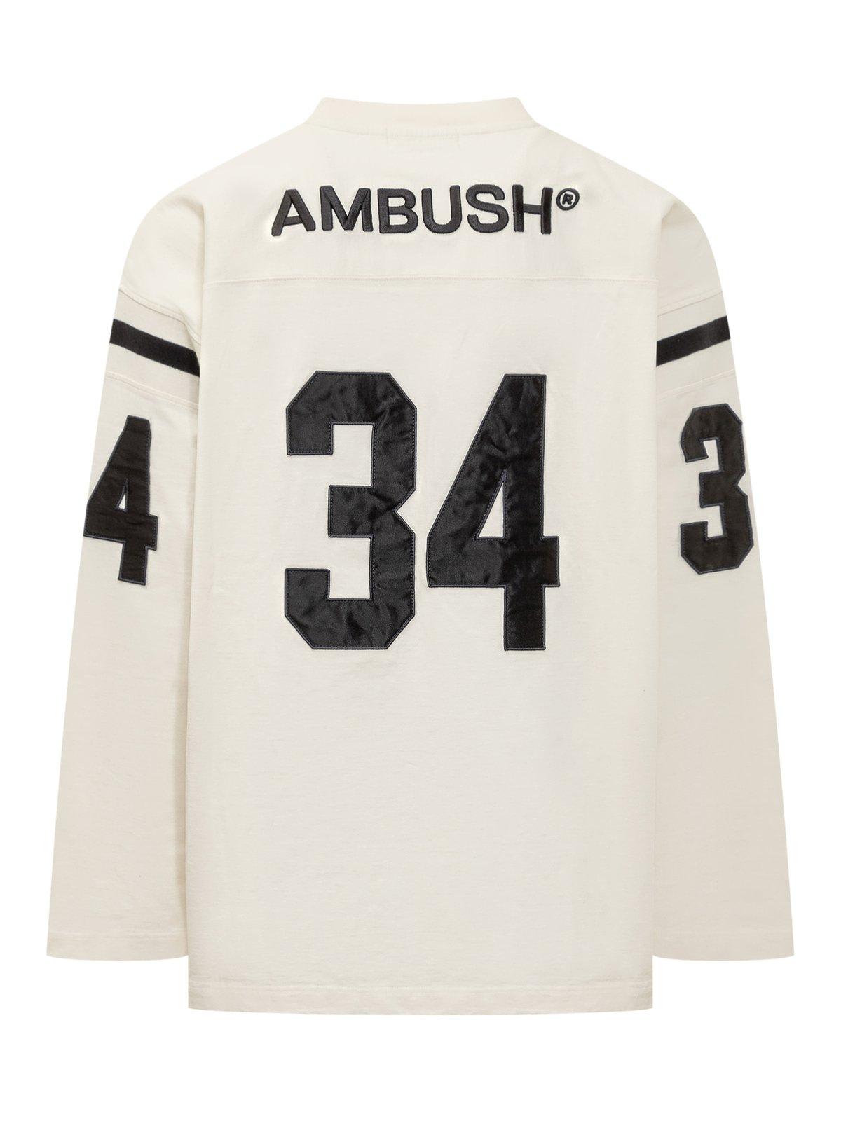 Shop Ambush Football L-s T-shirt In Tofu Tap Shoe