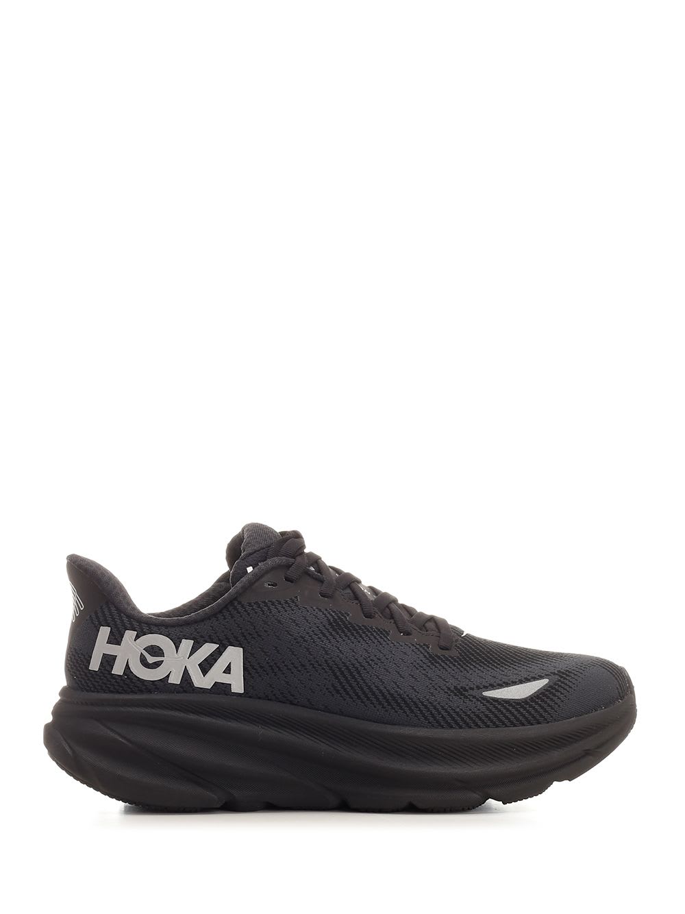 Shop Hoka Clifton 9 Snekaers In Black