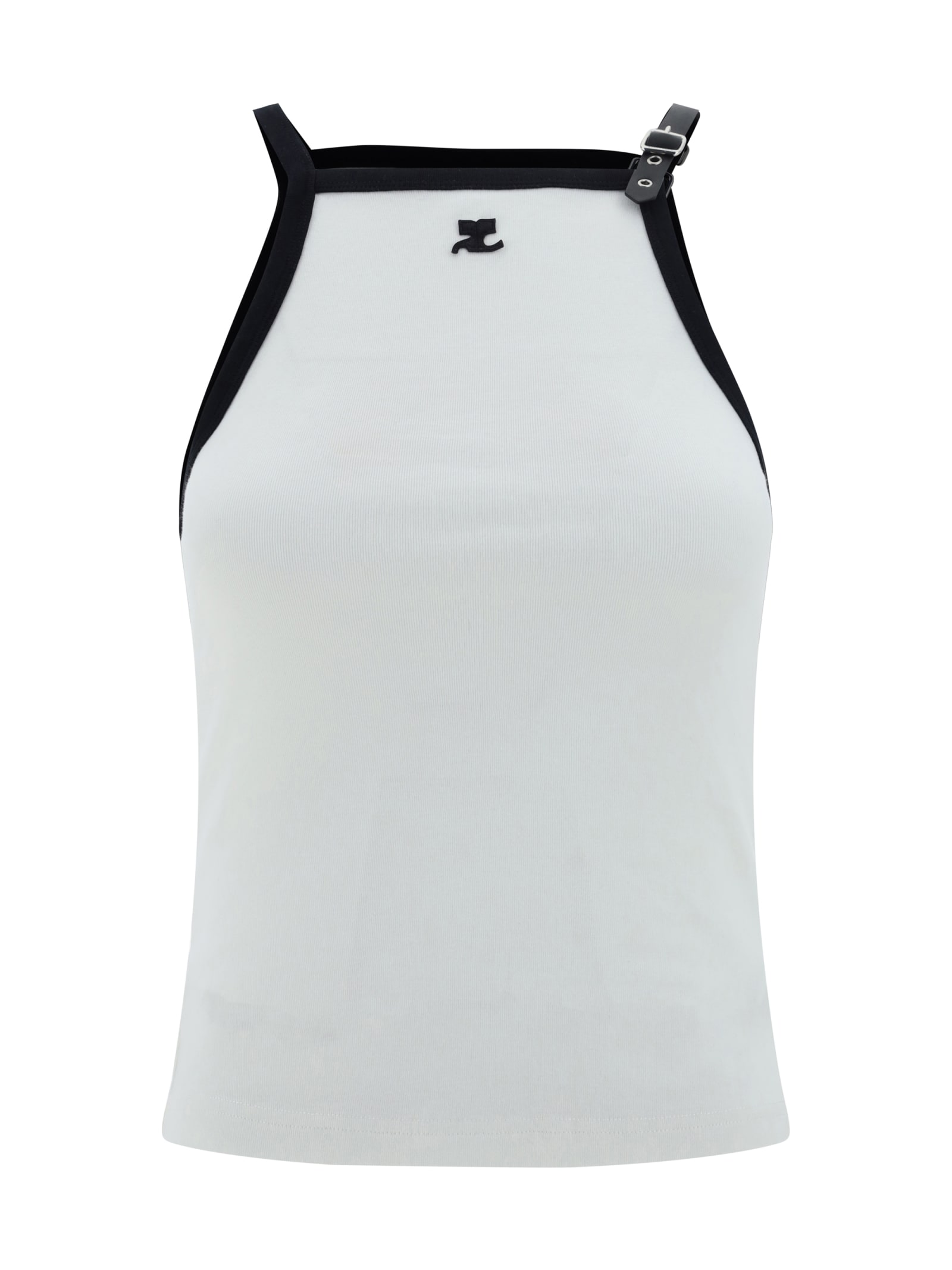 Shop Courrèges Top In White