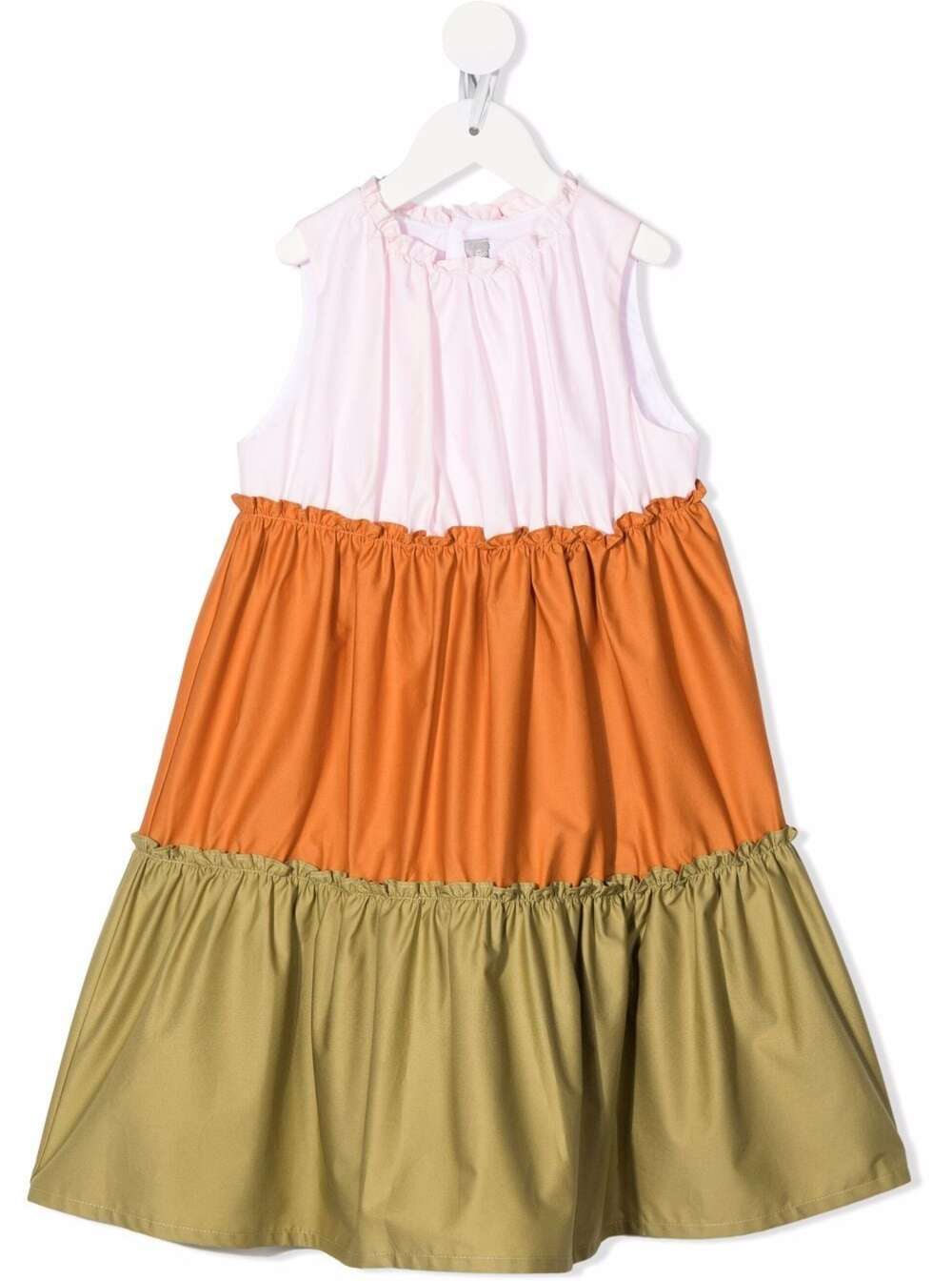 Il Gufo Kids Girls Multicolor Flounced Dress