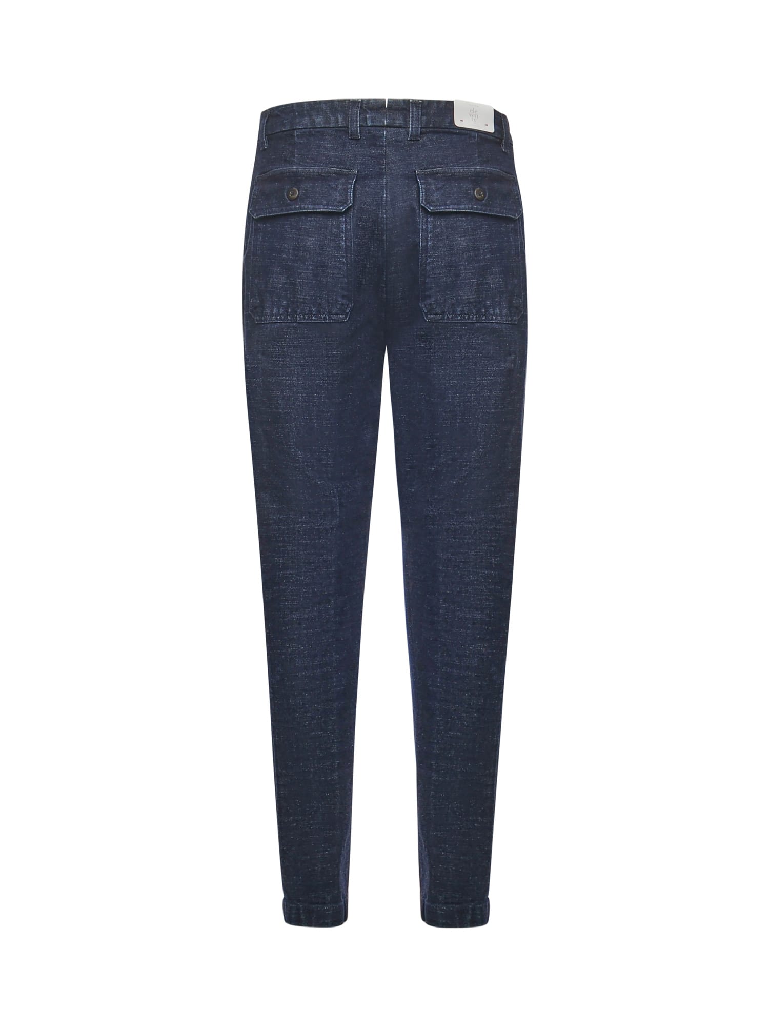 Eleventy Zippered Tapered Casual Pants In Blue