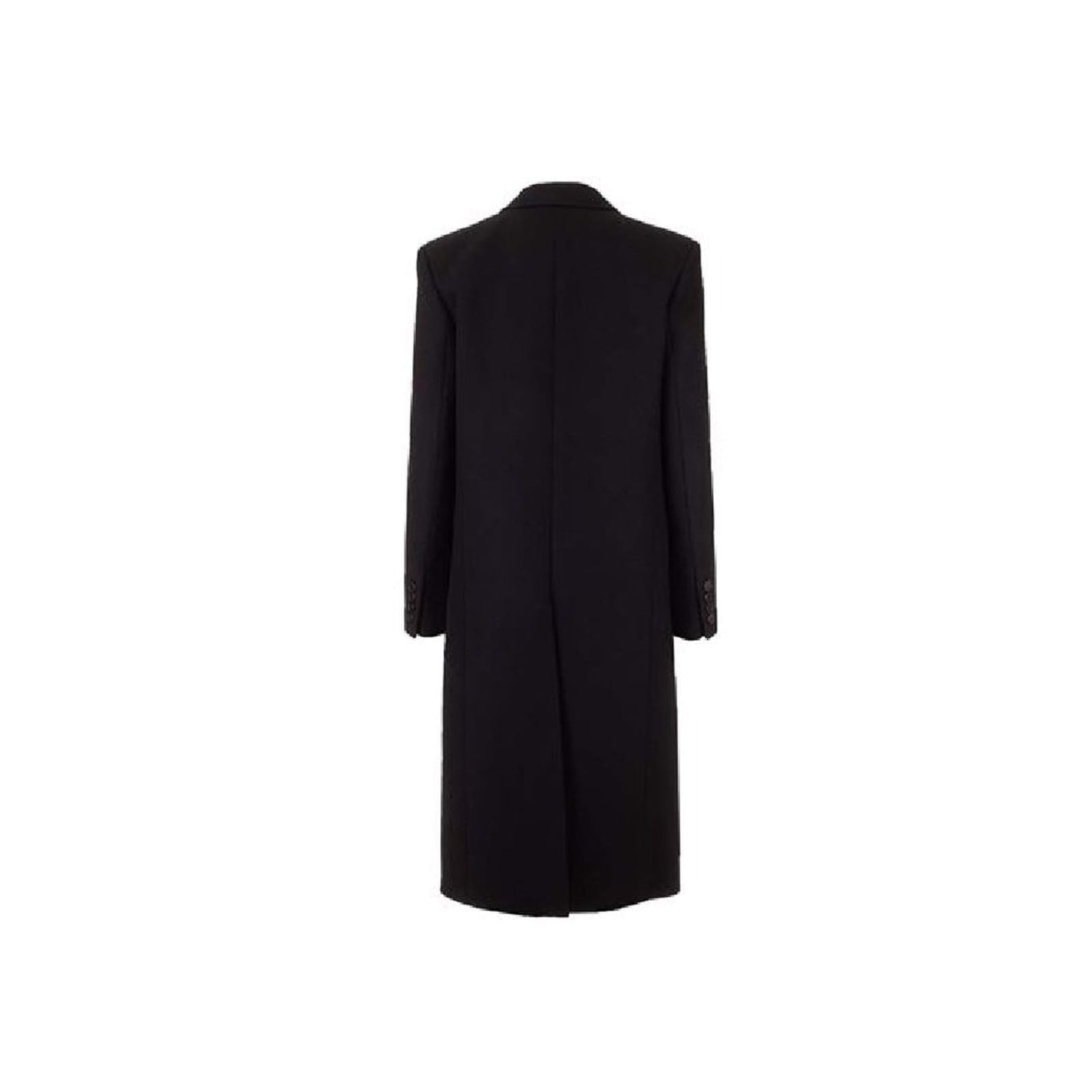Shop Saint Laurent Satin Coat In Black