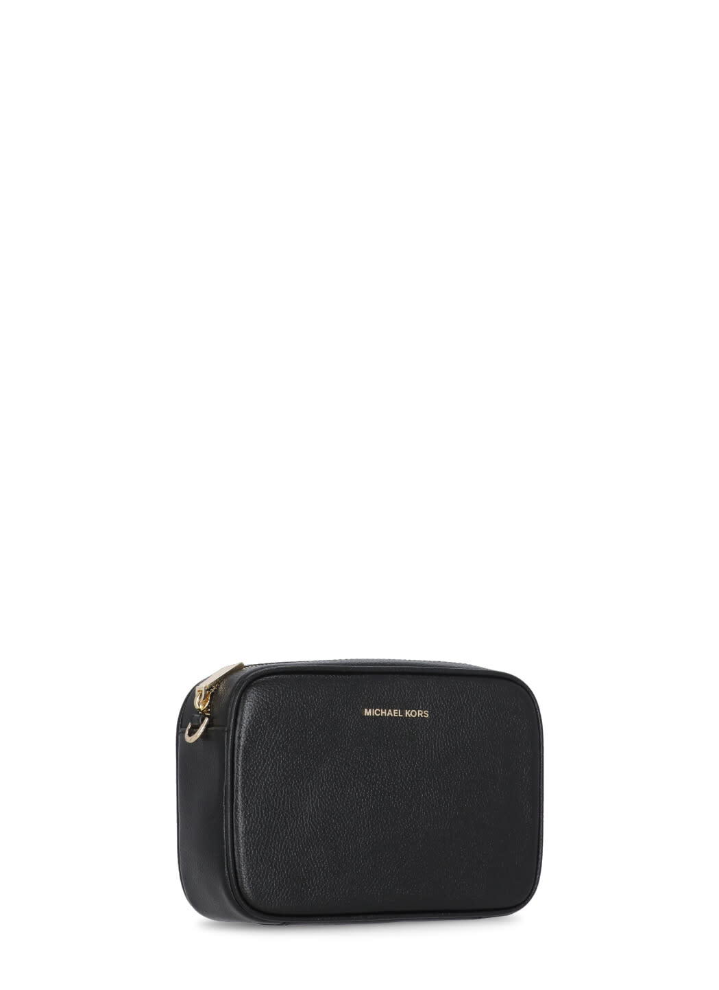 Shop Michael Michael Kors Leather Shoulder Bag In Black