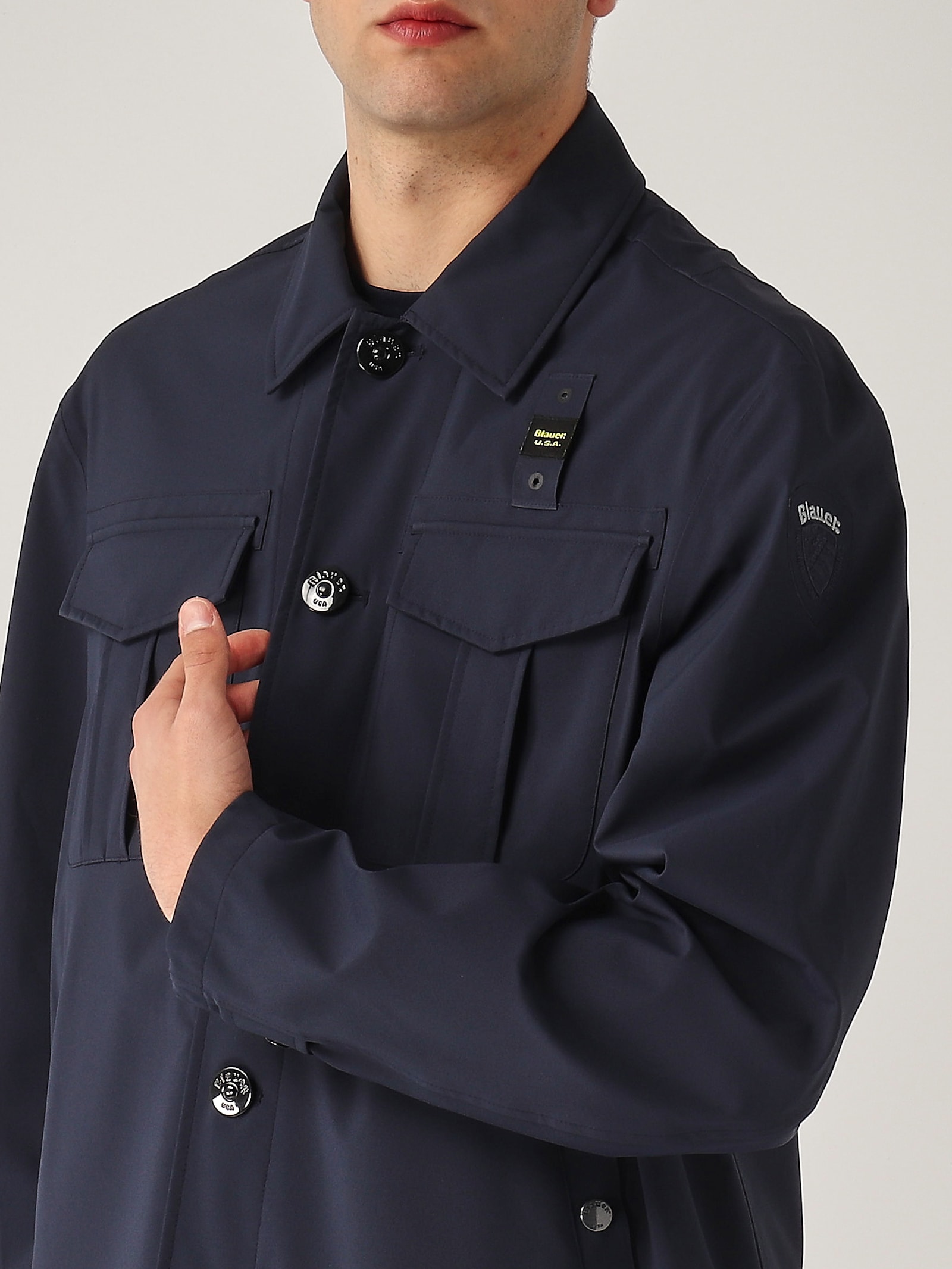 Blauer Giubbotto Gorham Regular-fit Soft Shell Jacket In Blue