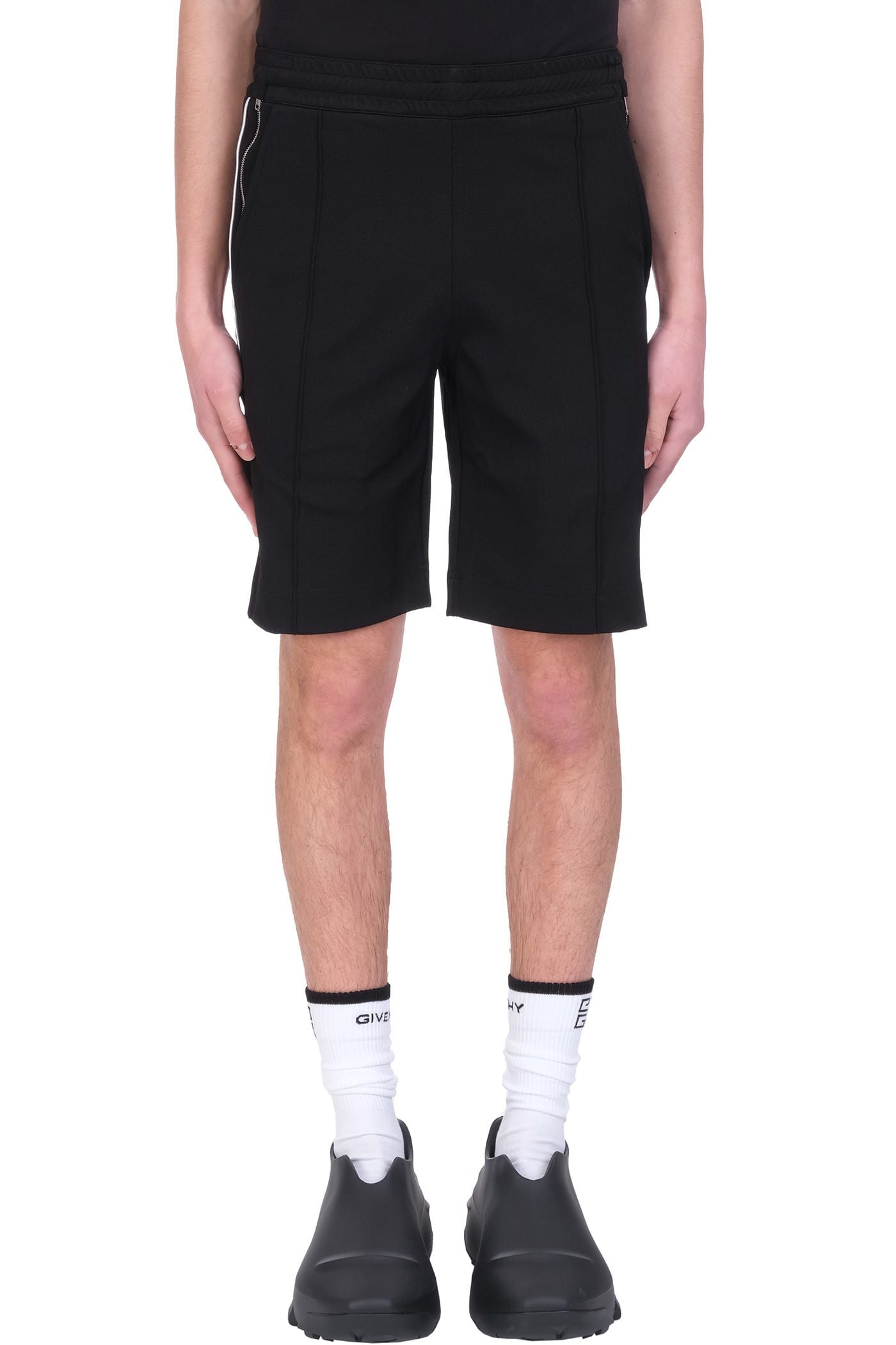 Givenchy Shorts In Black Polyamide