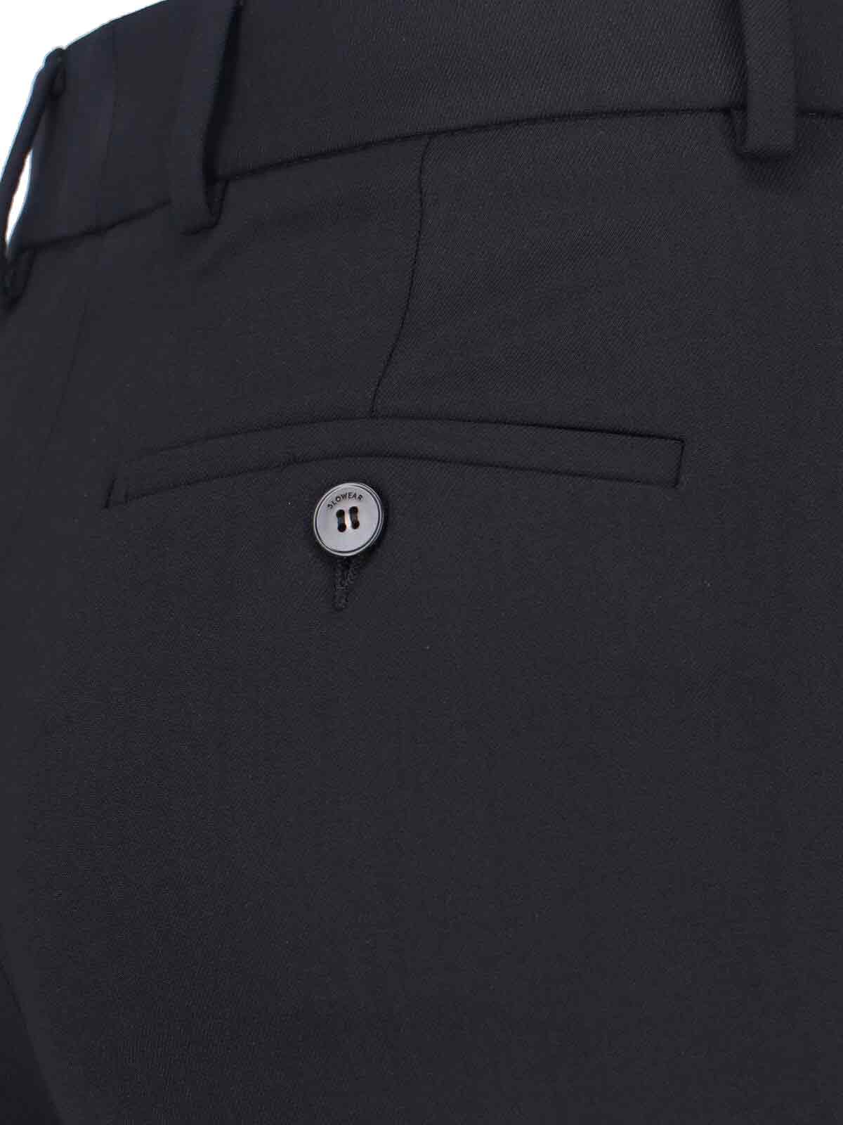 Incotex Virgin Wool Pants In Black