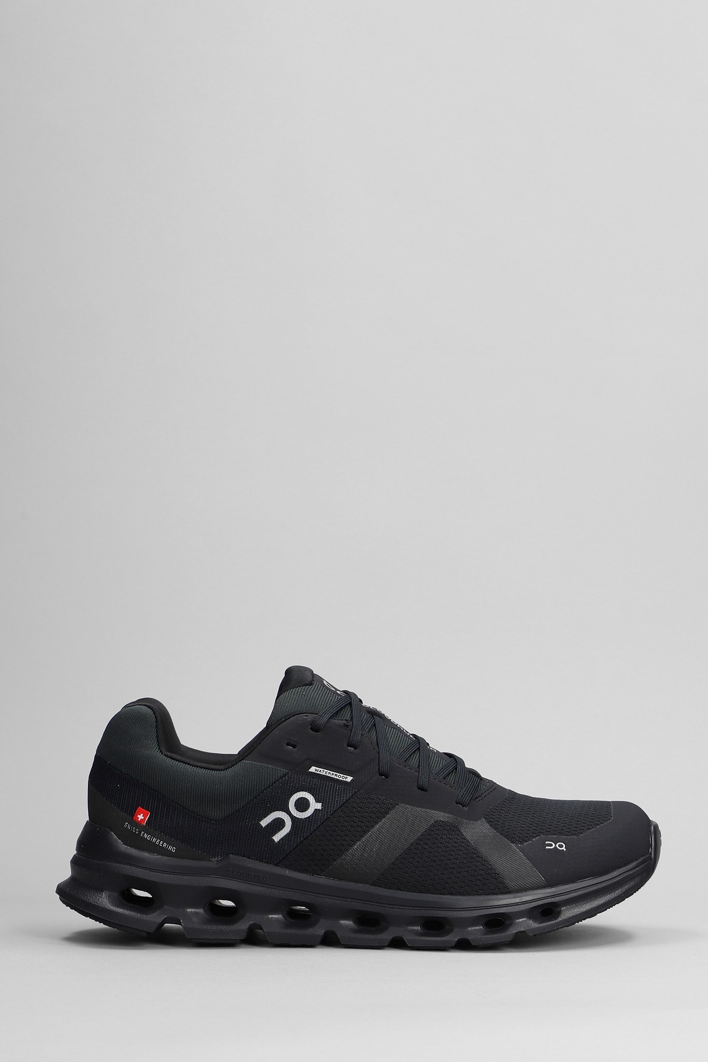 ON CLOUDRUNNER WATERPRO SNEAKERS IN BLACK POLYESTER