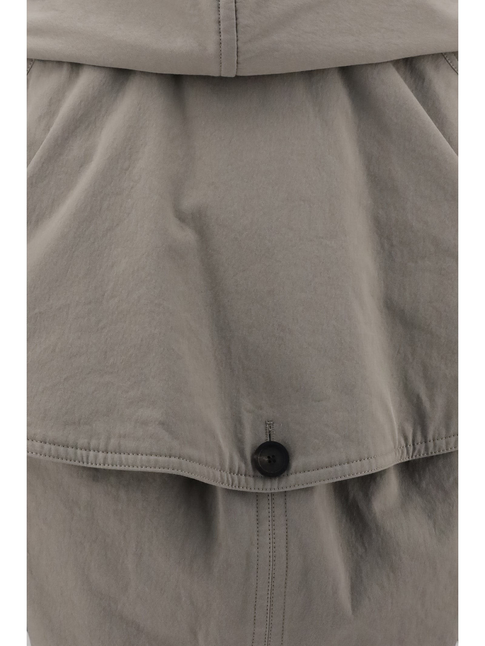 Shop Balenciaga Reverse Hooded Trench Coat