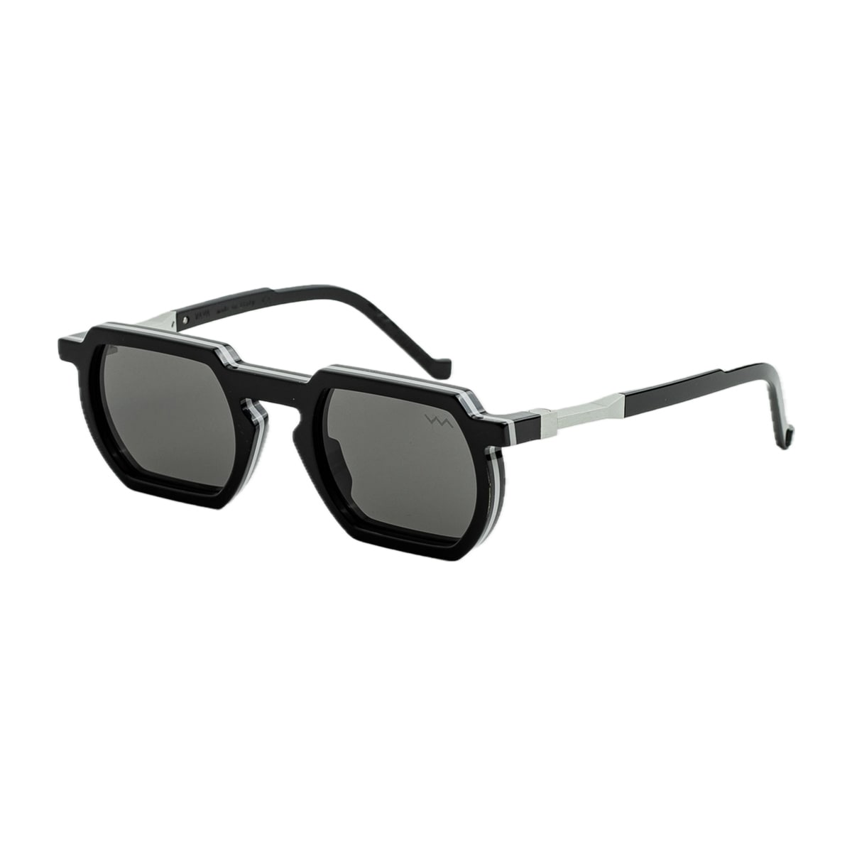 Vava Eyewear Wl0033 White Label Green/light Grey Sunglasses In Black
