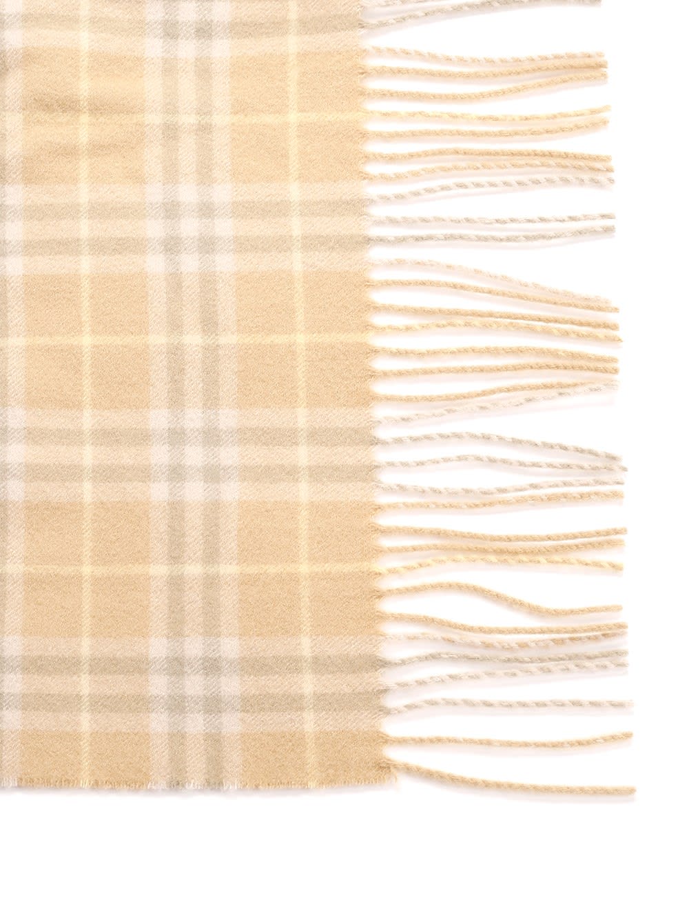 Burberry Cashmere And Linen Scarf In Gold