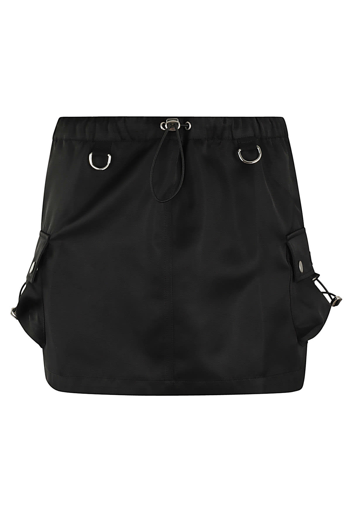 Straight Hem Drawstring Cargo Mini Skirt Skirt