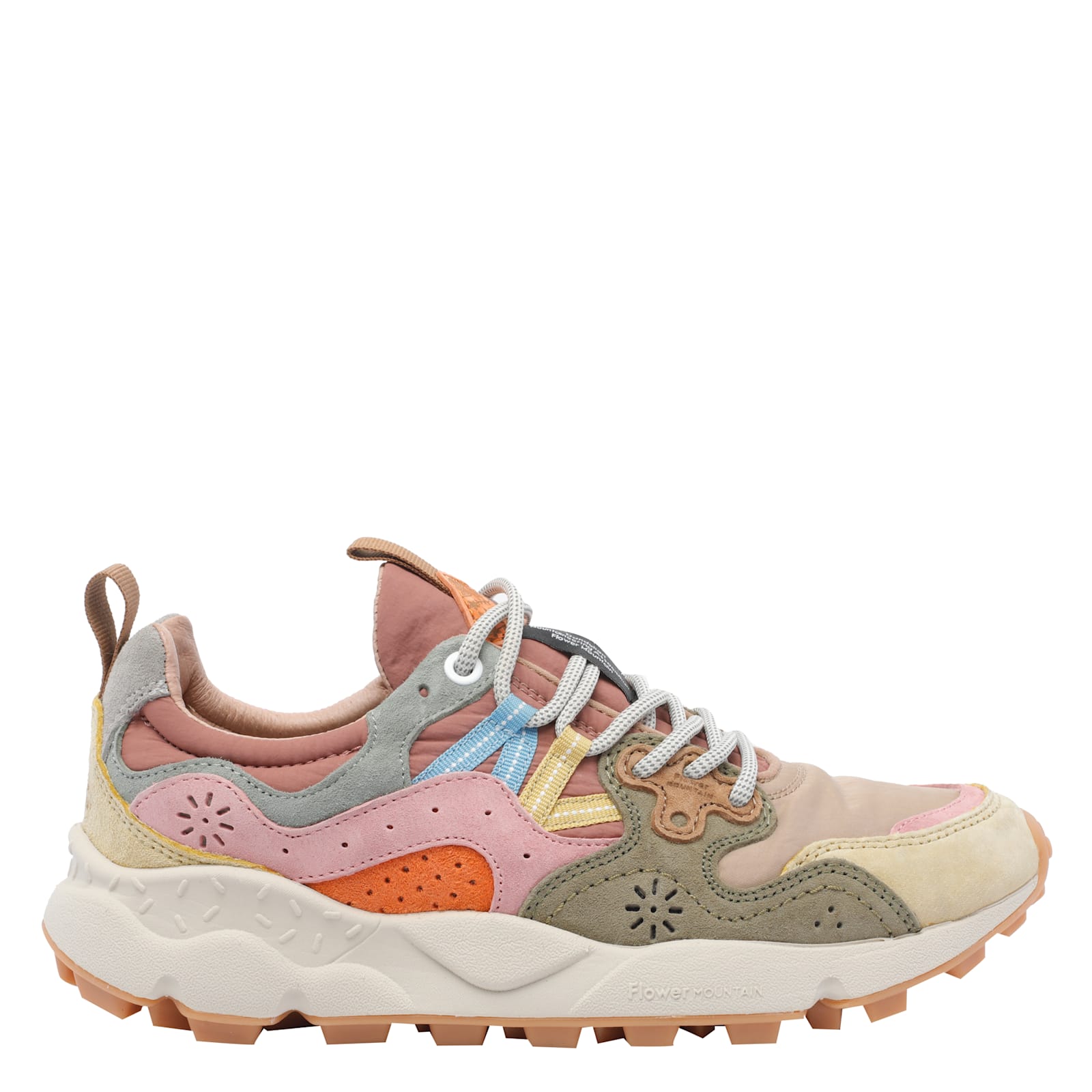 Flower Mountain Laced Sneakers In Multi