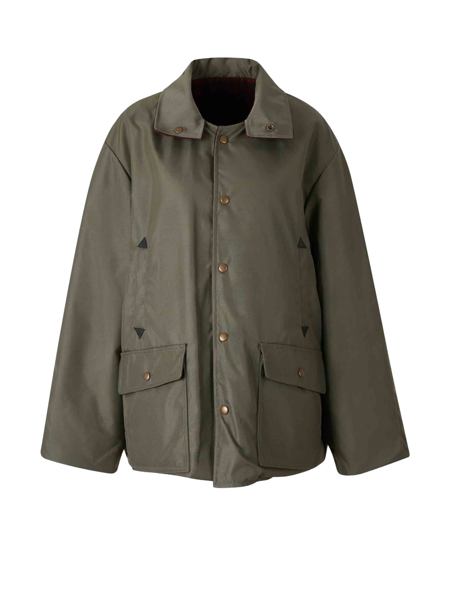 Maison Margiela Reversible Nylon Jacket In Burgundy