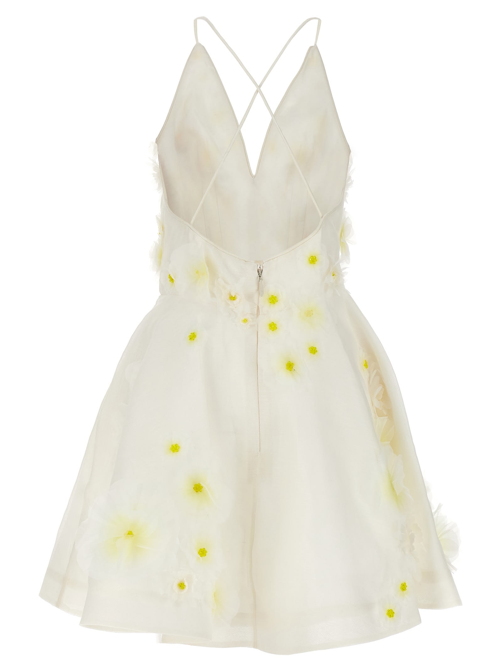 Shop Zimmermann Matchmaker Daisy Mini Dress In White
