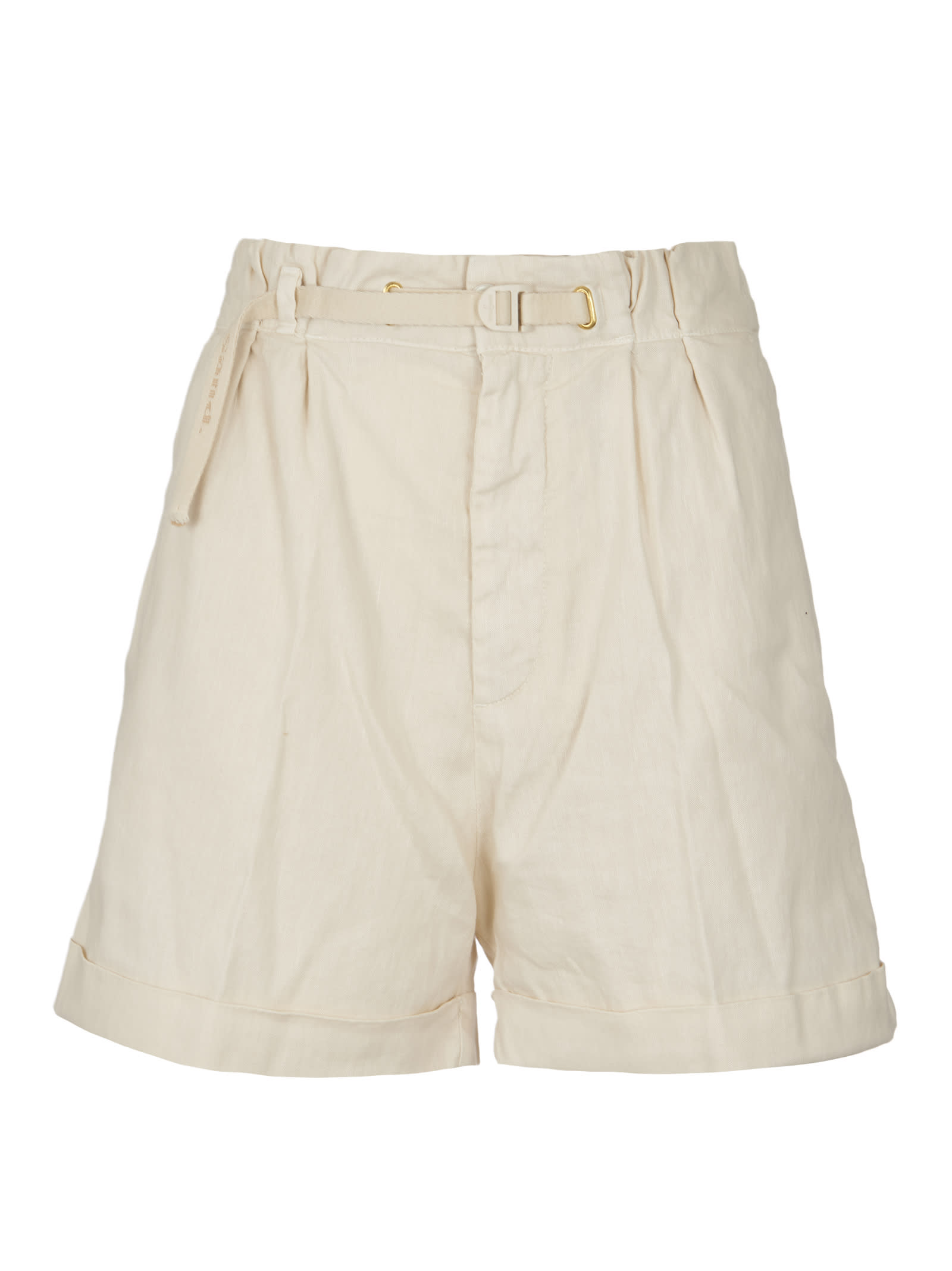 Whitesand Belted Shorts In Butter