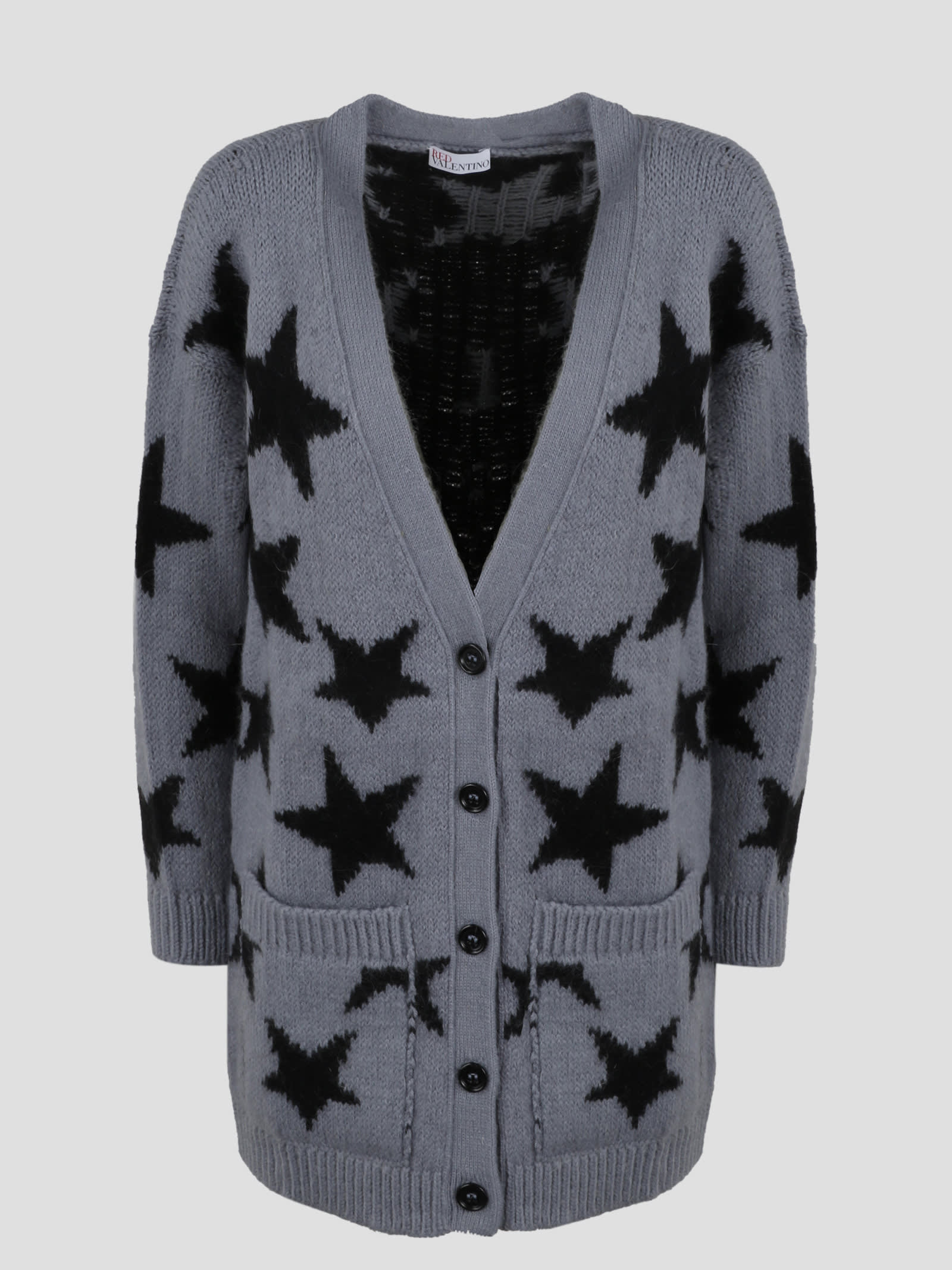 RED Valentino Mohair Blend Knitted Cardigan