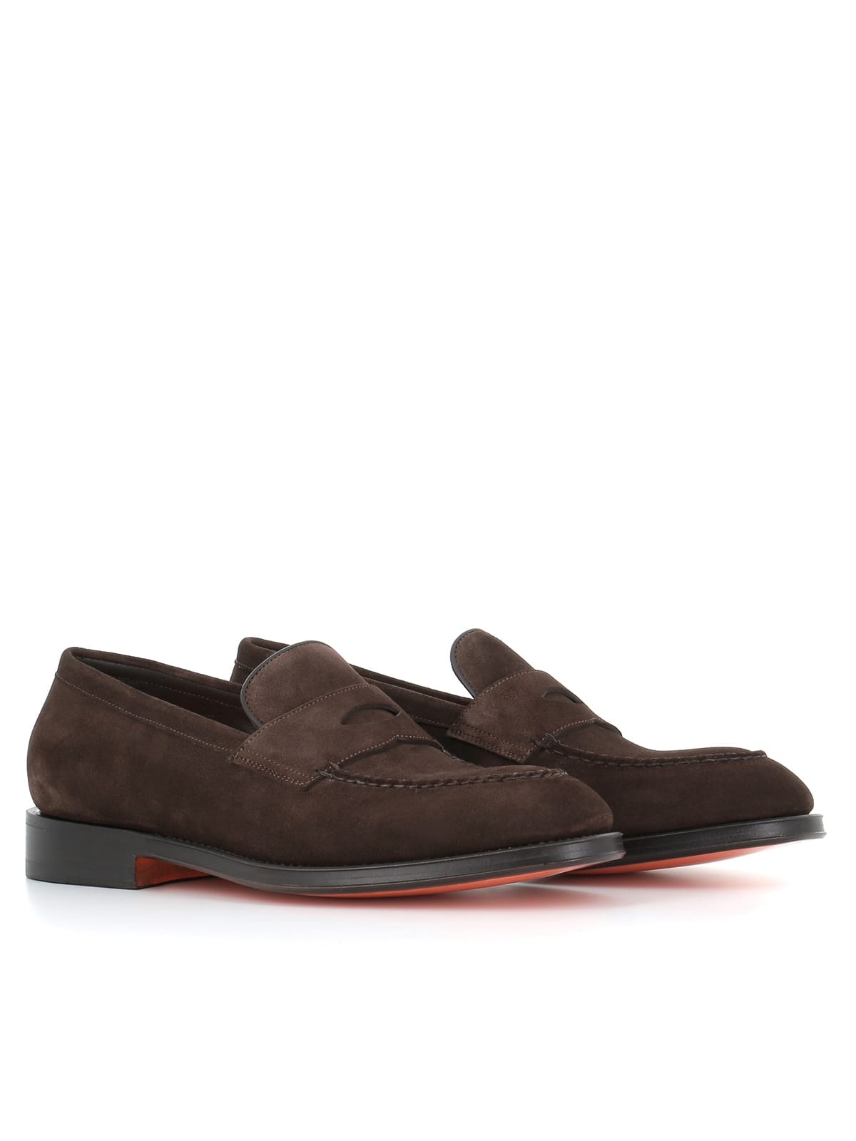 Shop Santoni Laofer Jenkins In Brown