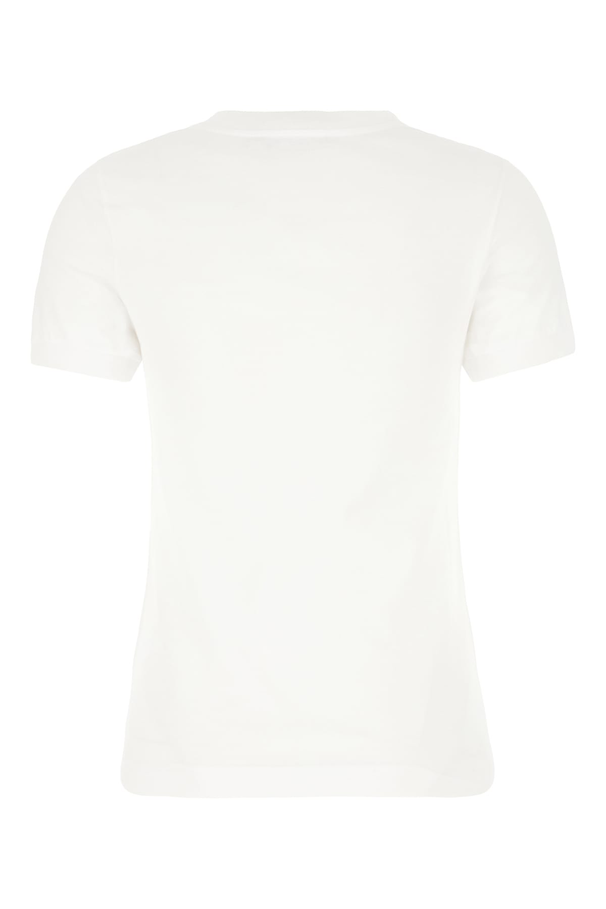 Shop Dolce & Gabbana White Cotton T-shirt In Ricamati