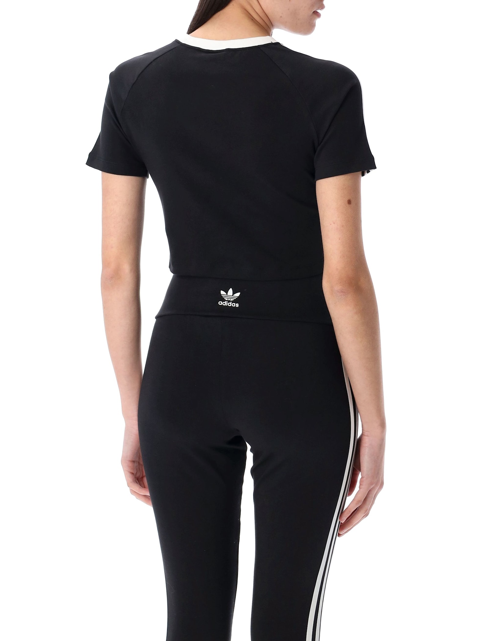 Adidas Originals 3-stripes Baby T-shirt In Black