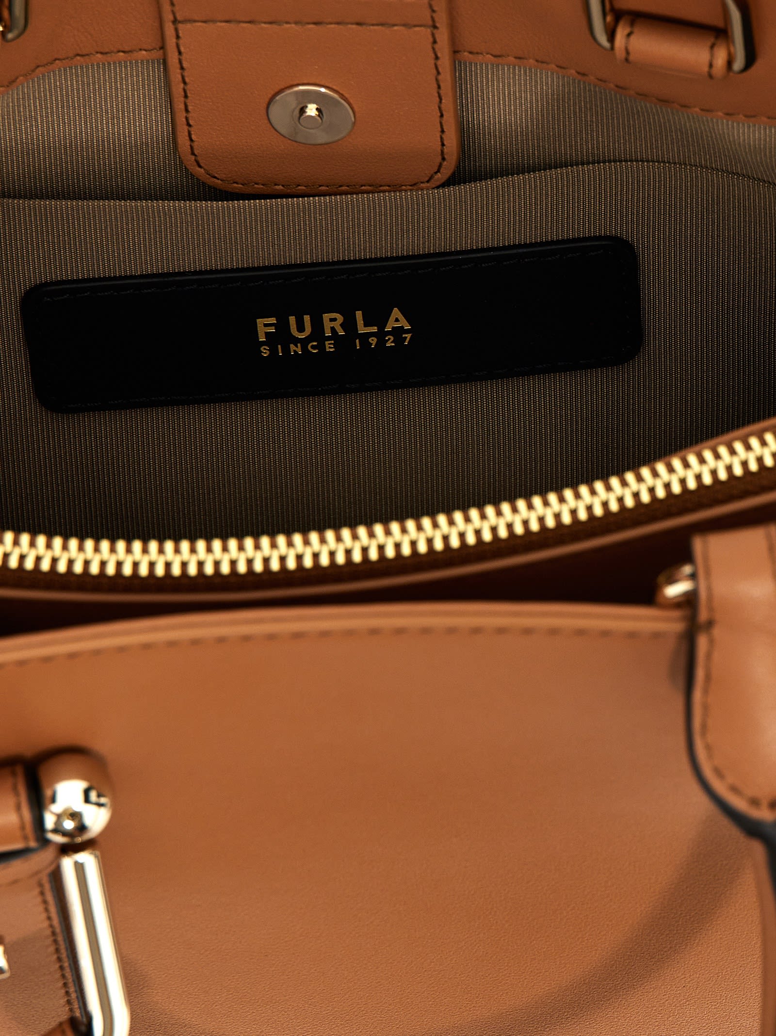 Shop Furla Nuvola M Handbag In Brown