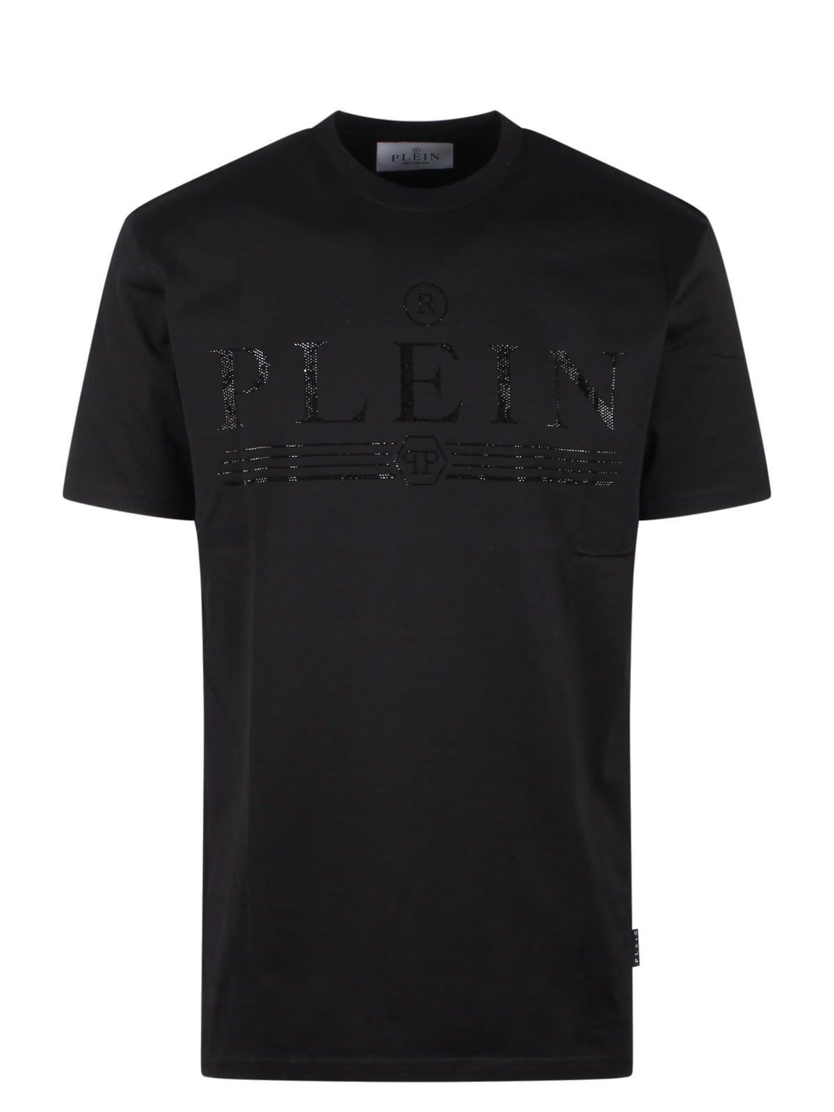 Shop Philipp Plein Ss Tattoo Round Neck T-shirt In Nero