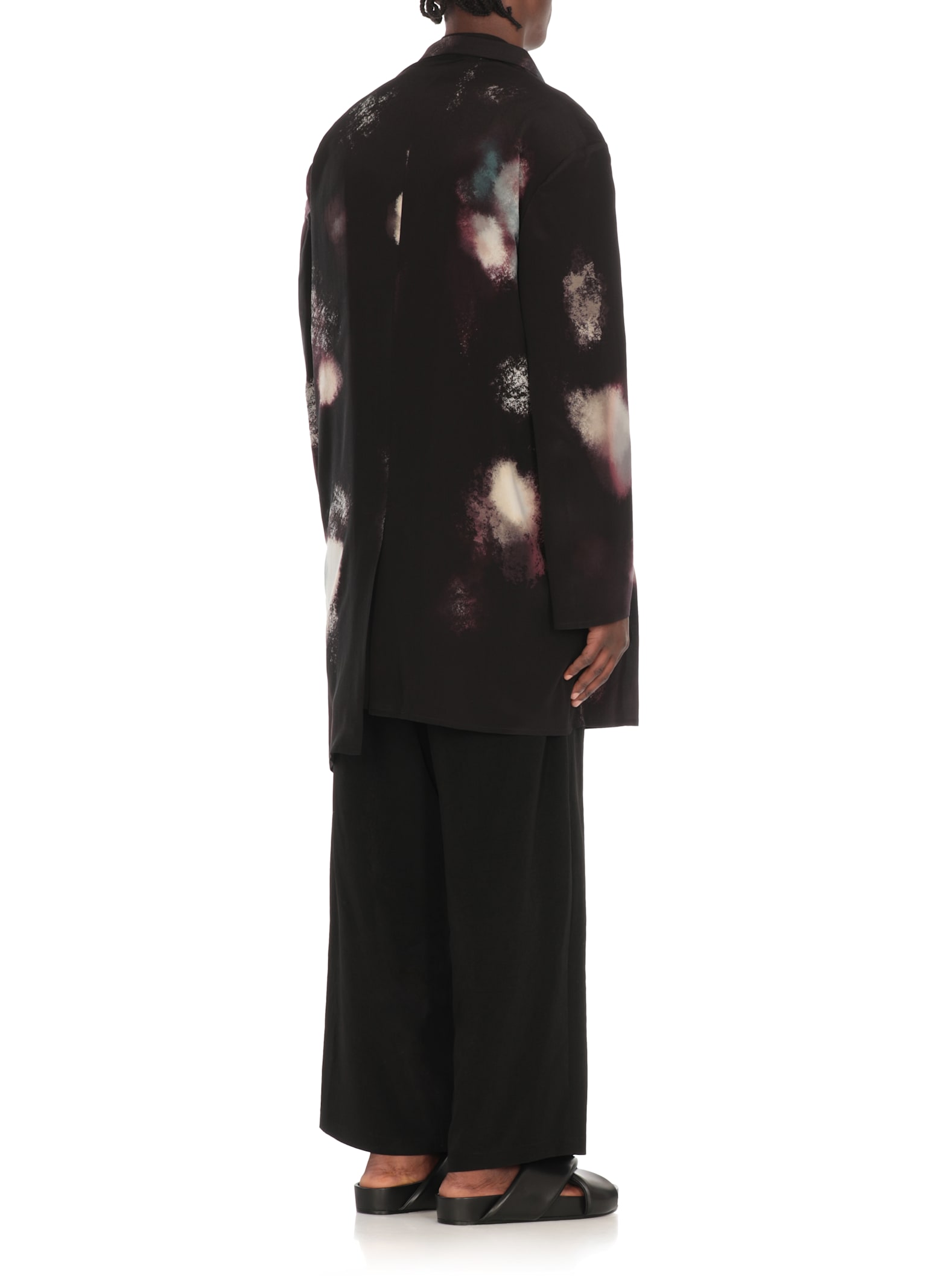Yohji Yamamoto Jacke Mit Print In Multi