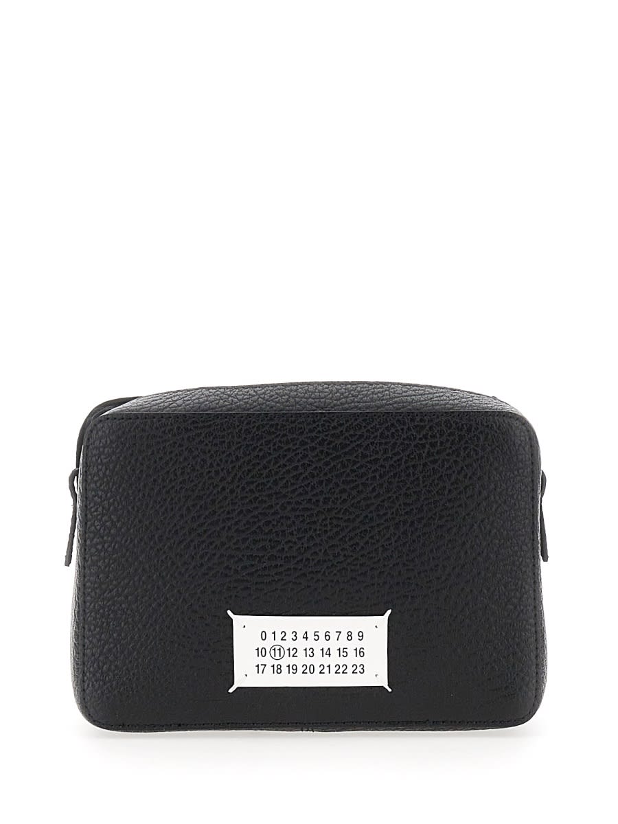 Shop Maison Margiela Shoulder Bag With Logo In Black