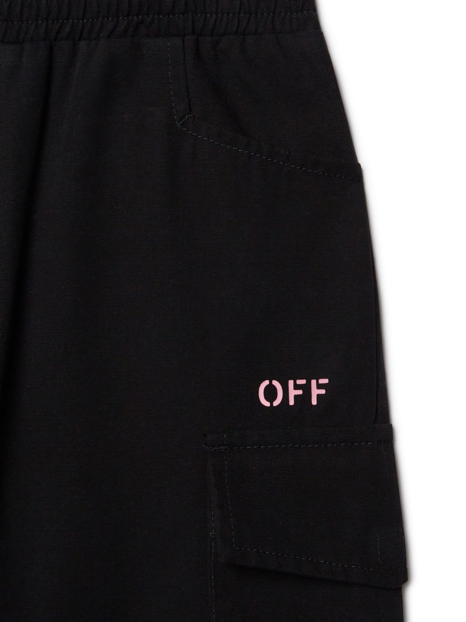 OFF-WHITE OFF WHITE TROUSERS BLACK 