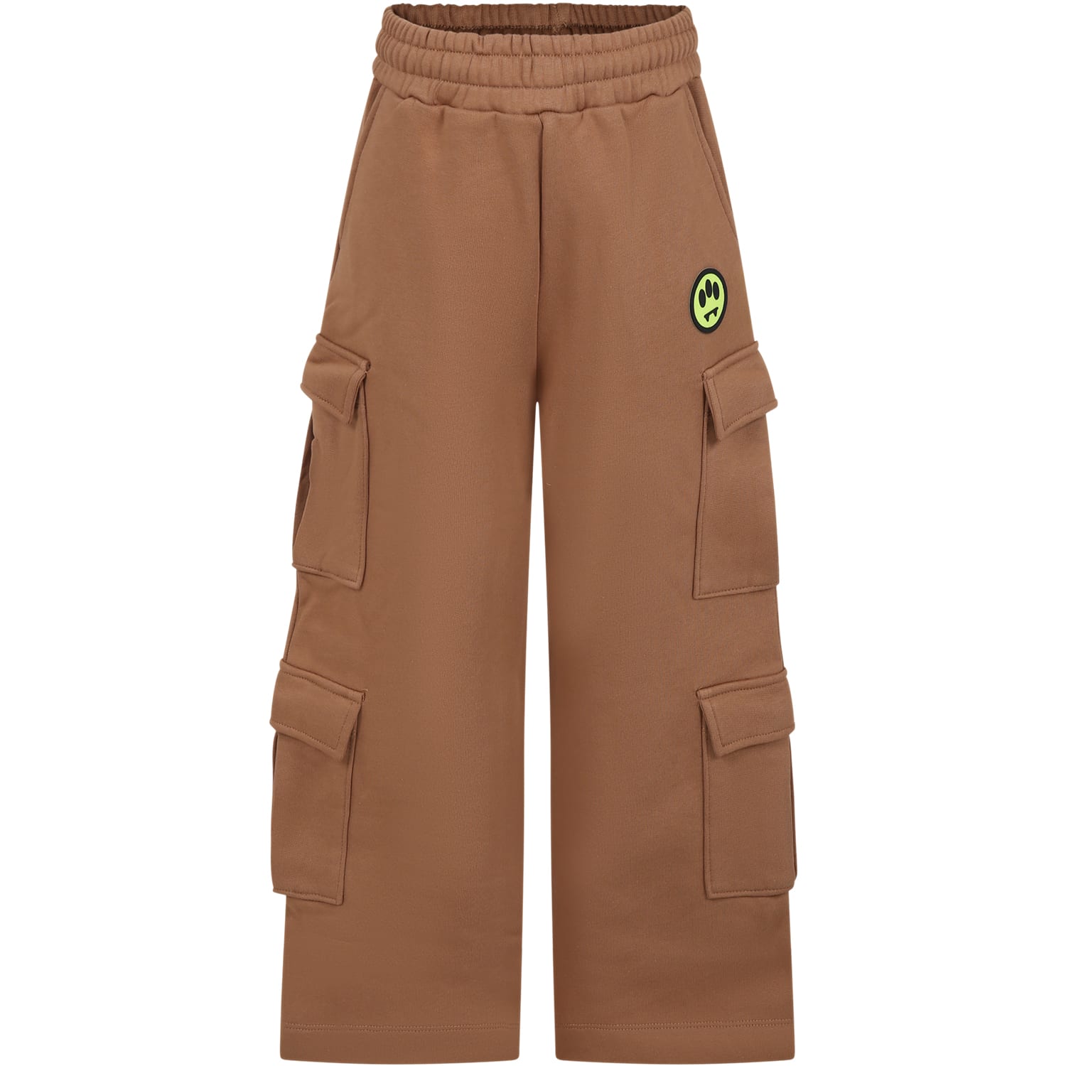 Barrow Beige Trousers For Kids With Smiley