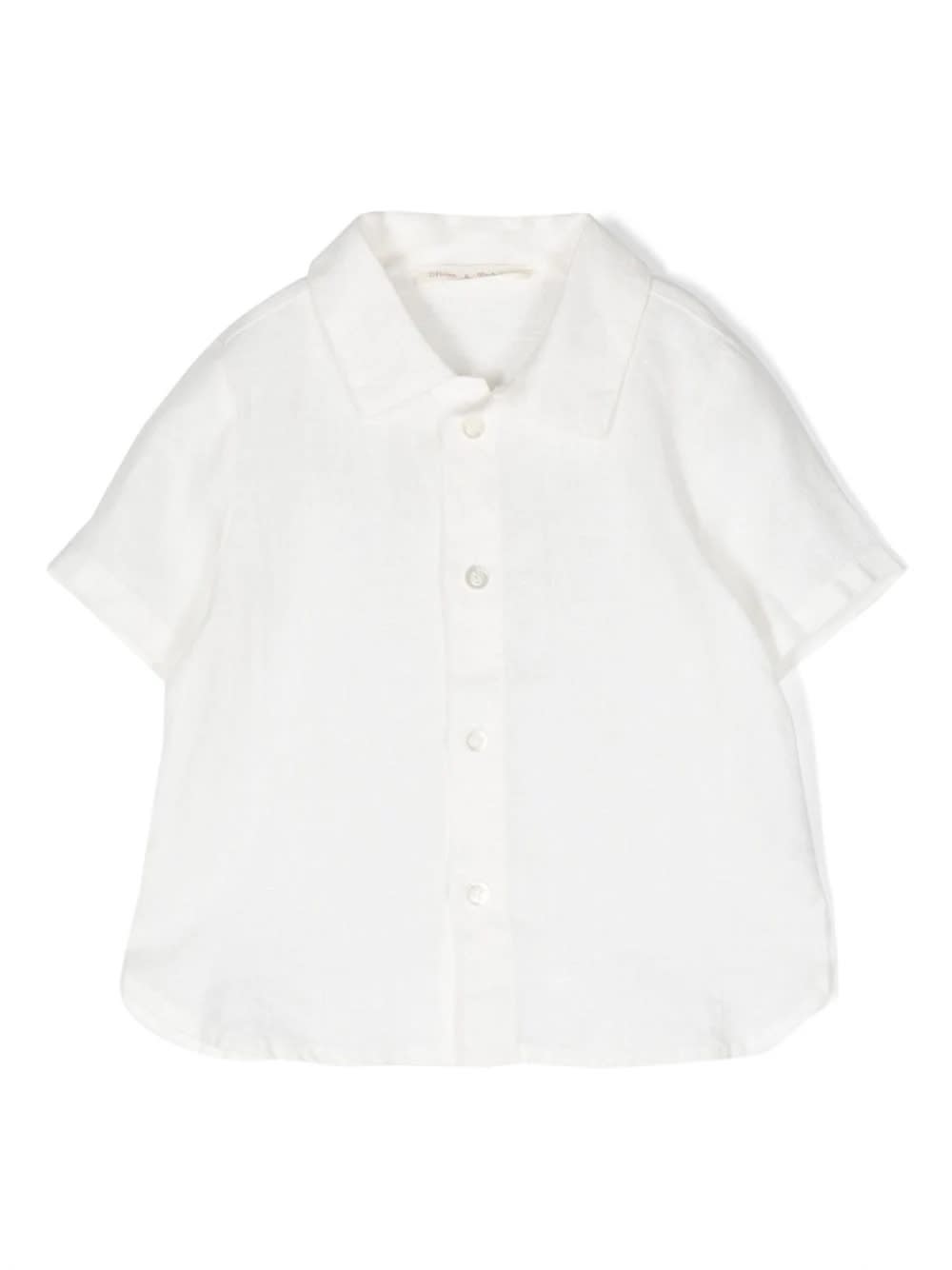 Zhoe &amp; Tobiah Kids' Camicia Avorio In Lino In White