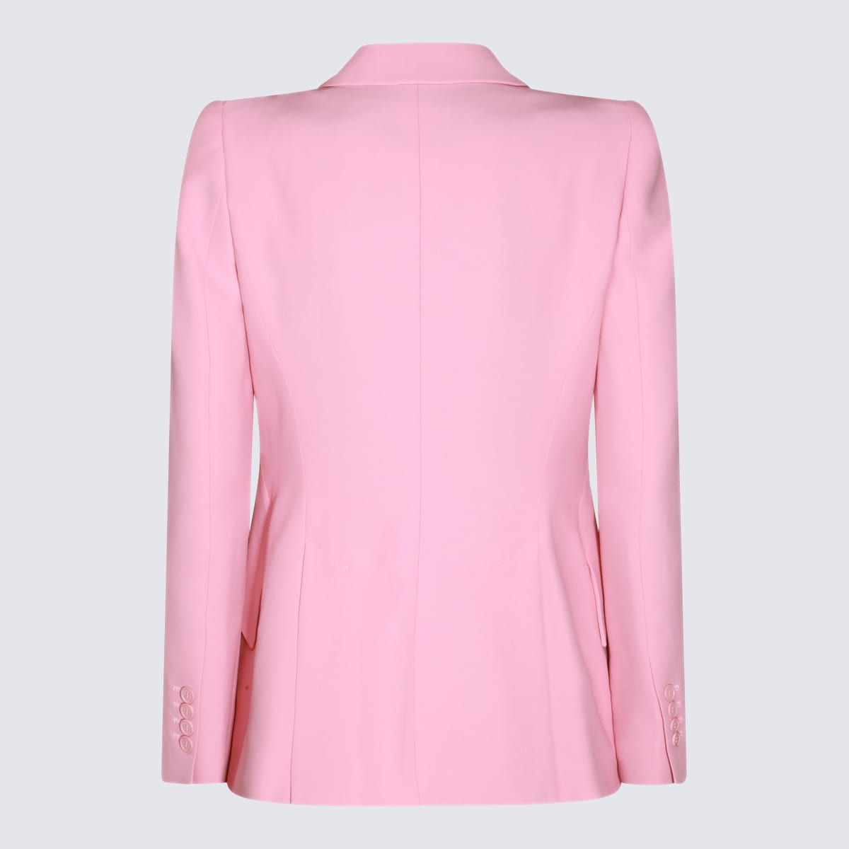 Shop Alexander Mcqueen Pink Viscose Blazer In Cherry Blossom