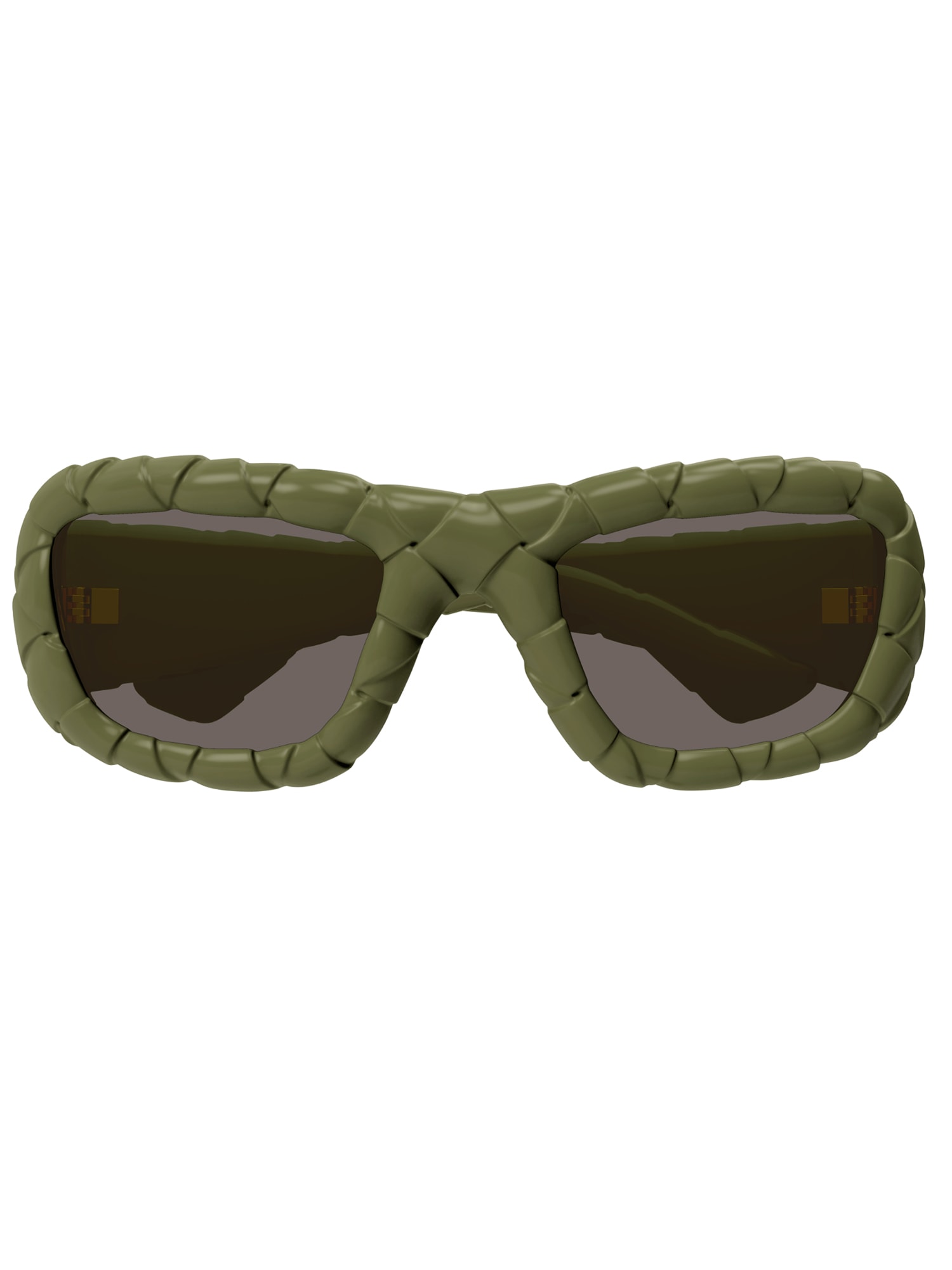 Shop Bottega Veneta Bv1303s Sunglasses In Green Green Brown