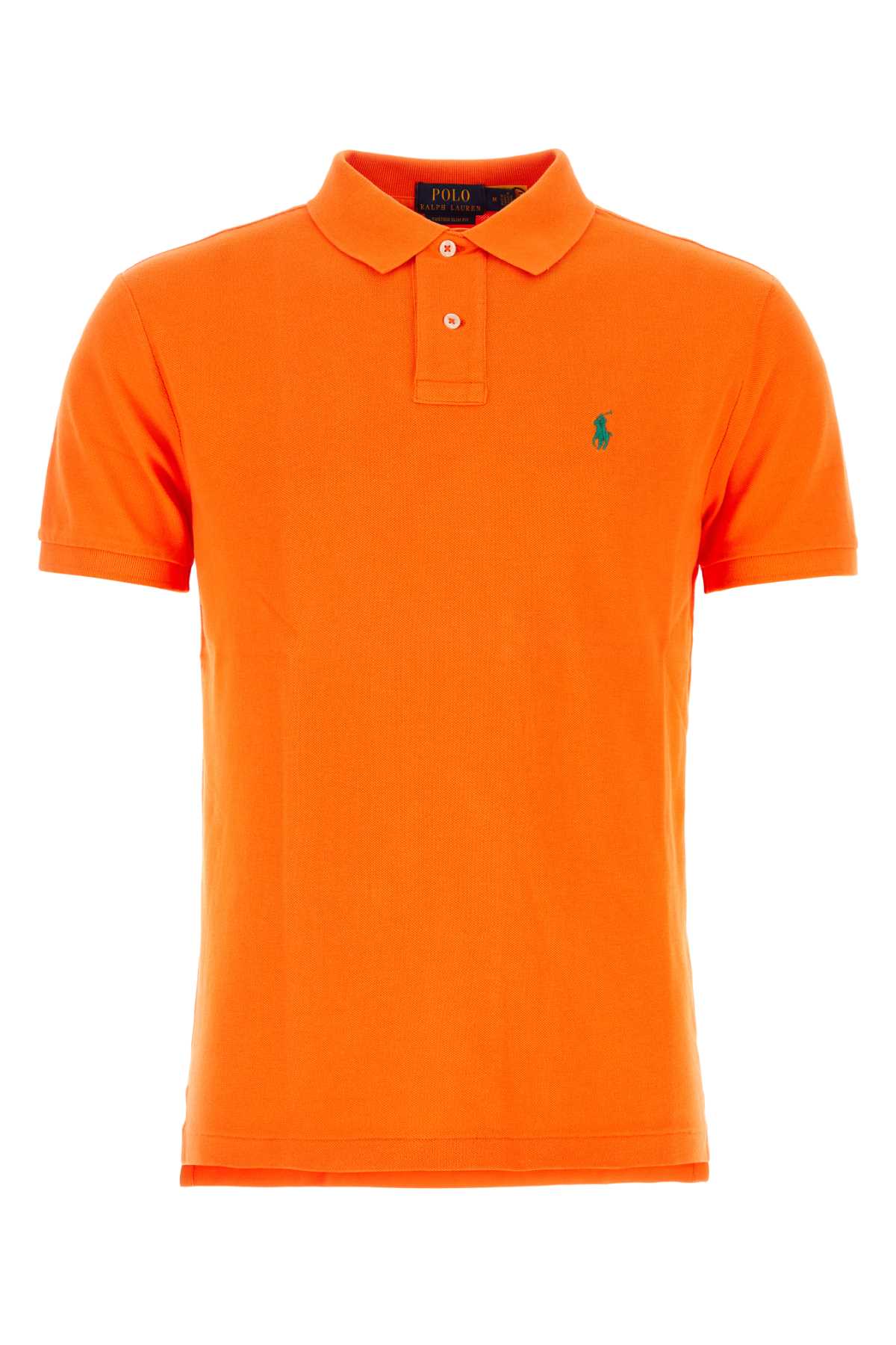 Shop Polo Ralph Lauren Orange Piquet Polo Shirt