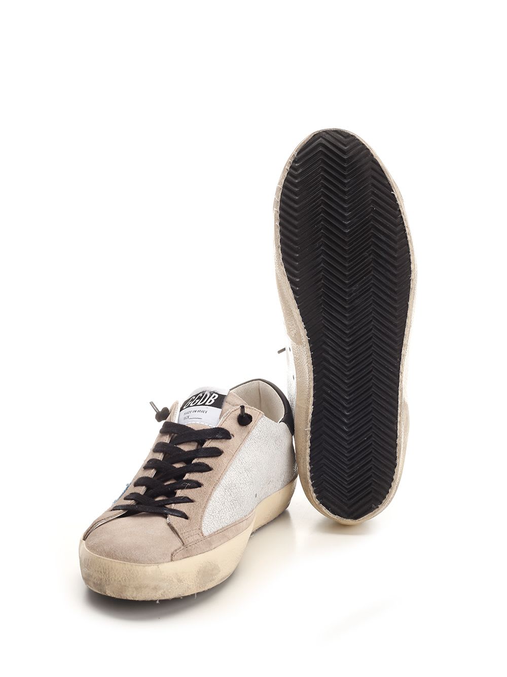 Shop Golden Goose Super Star Sneakers In Bianco