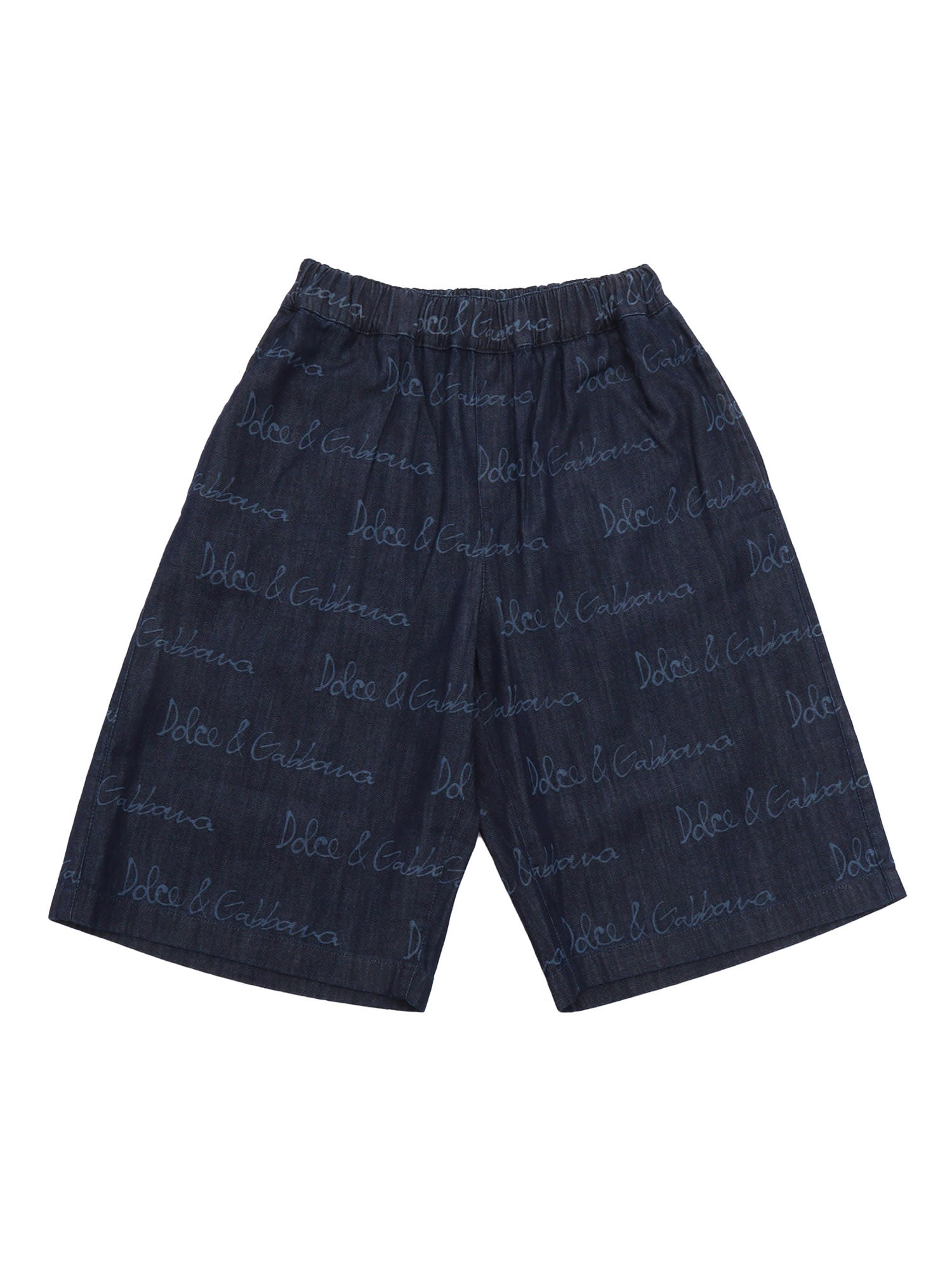 Dolce & Gabbana Pants Kids Color Multicolor In Blue