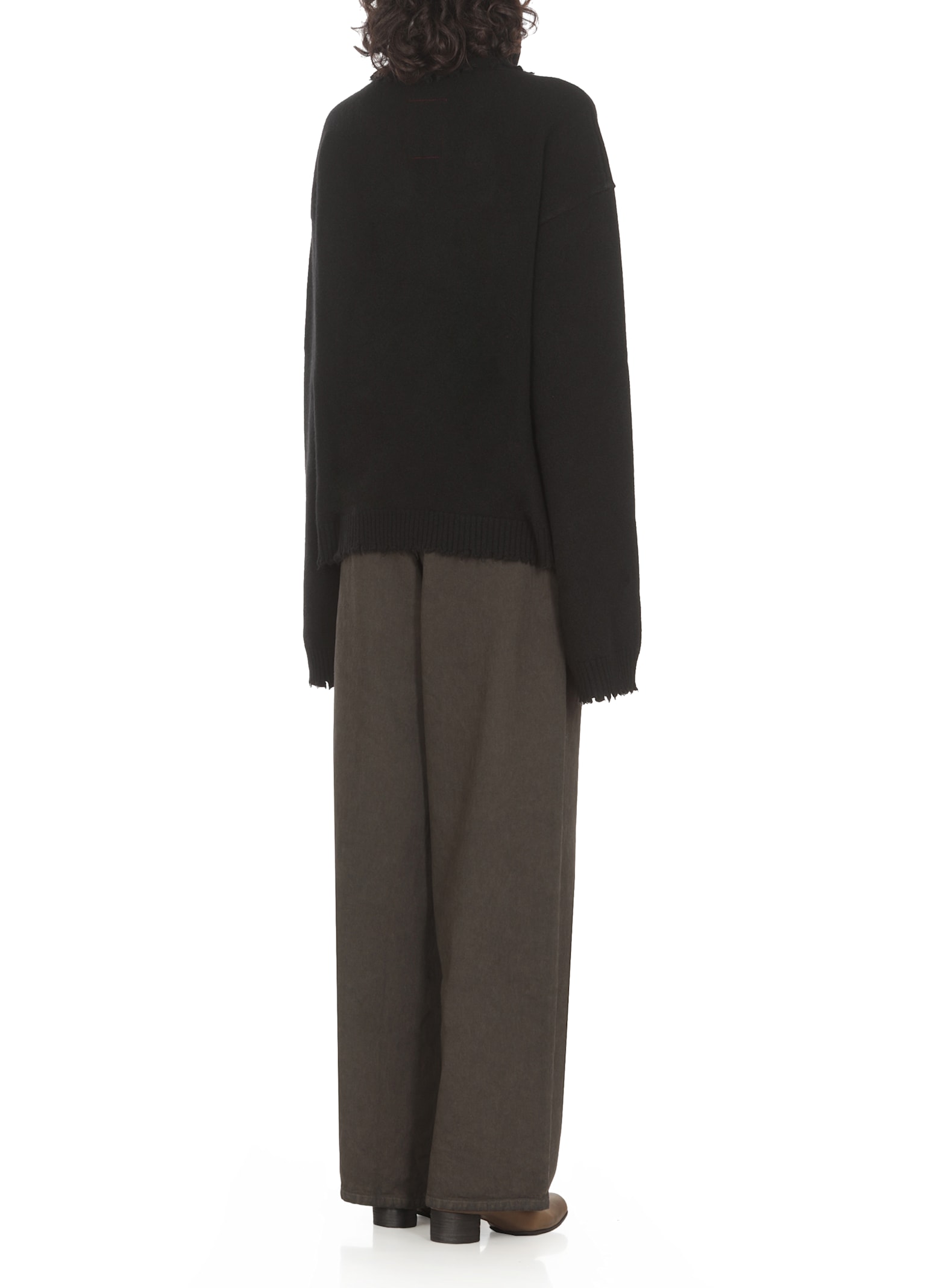 Shop Uma Wang Cashmere Sweater In Black