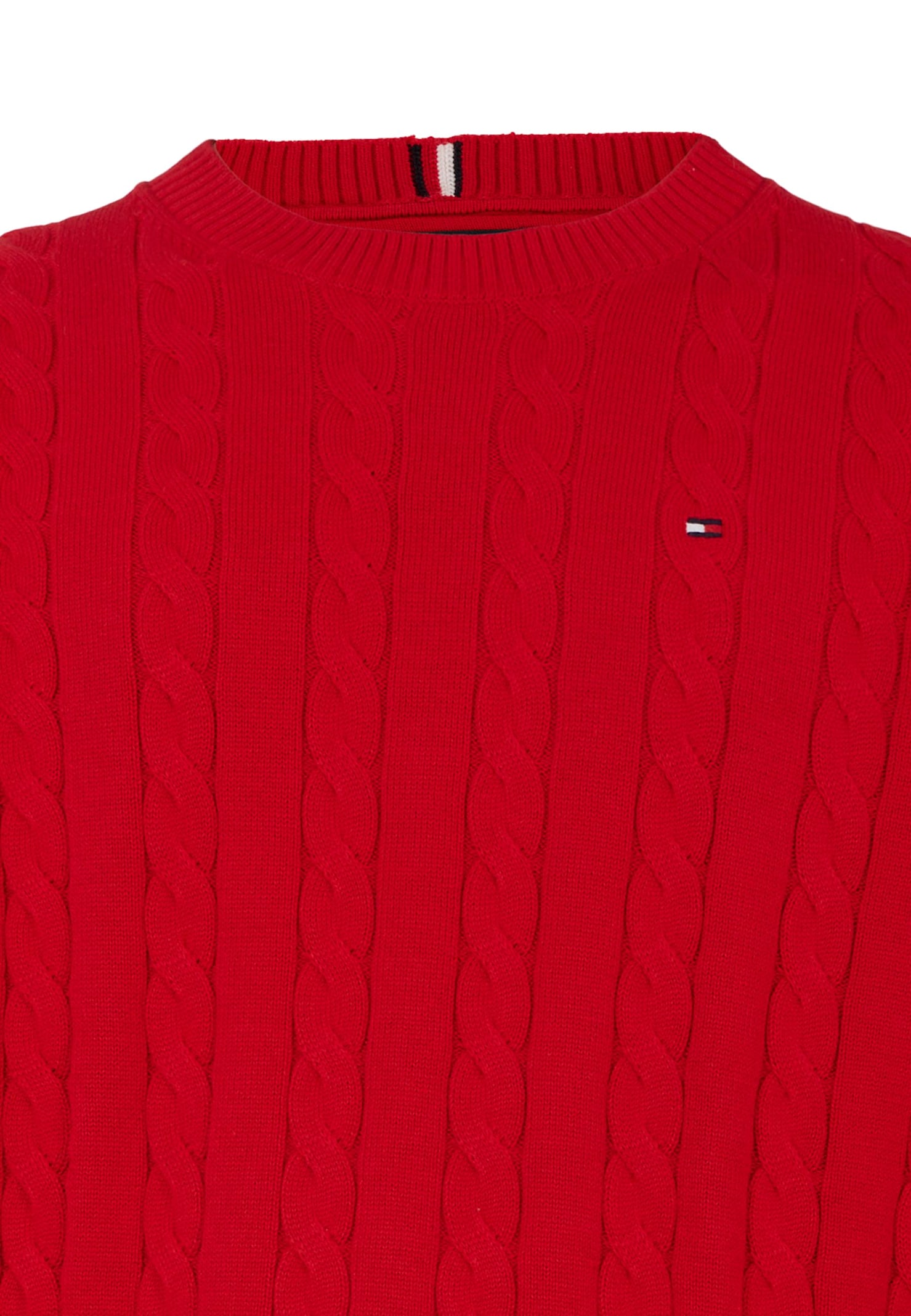 Tommy Hilfiger Red Sweater For Boy With Flag In Red