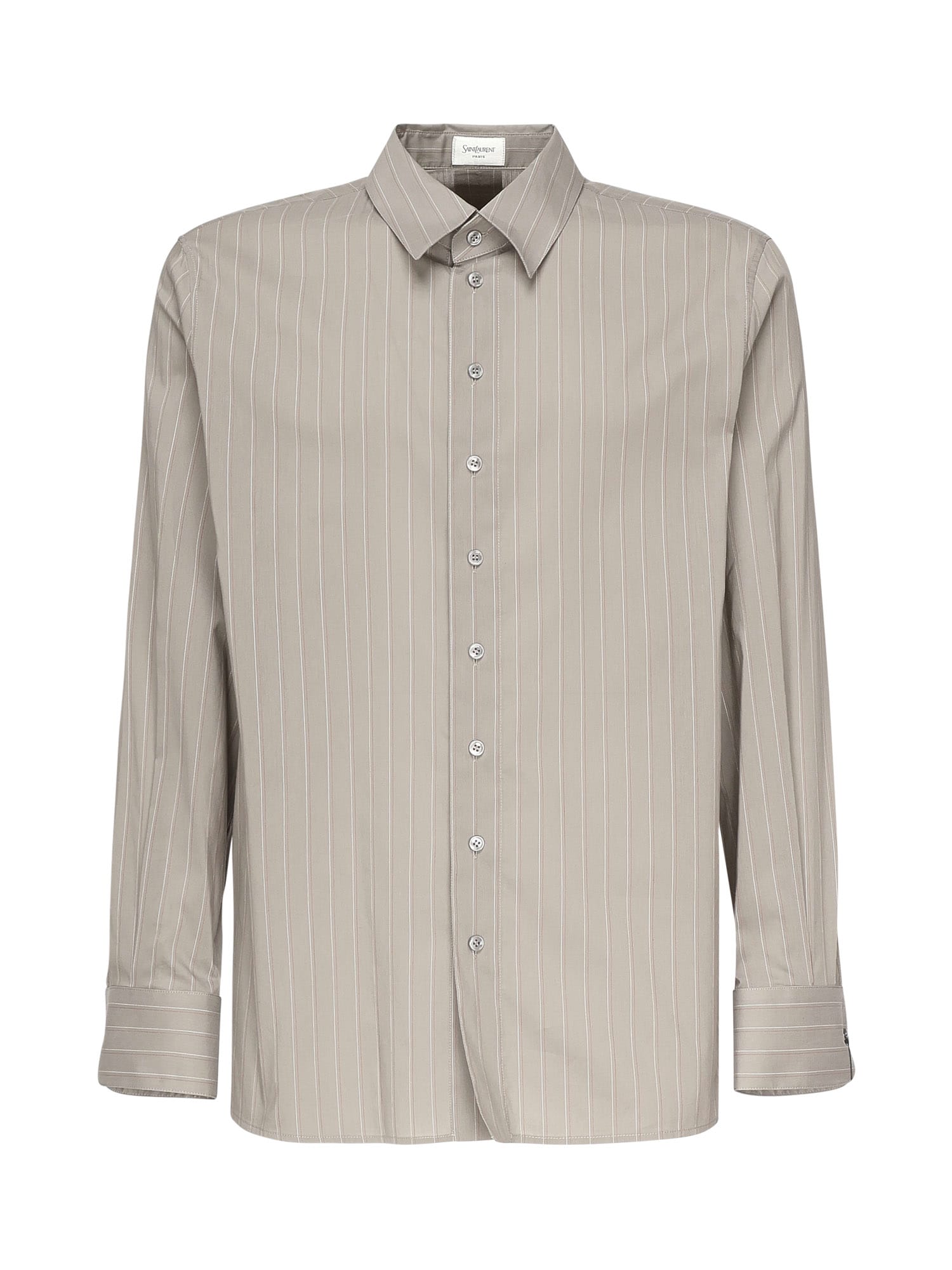 Striped Cotton And Silk Voile Shirt