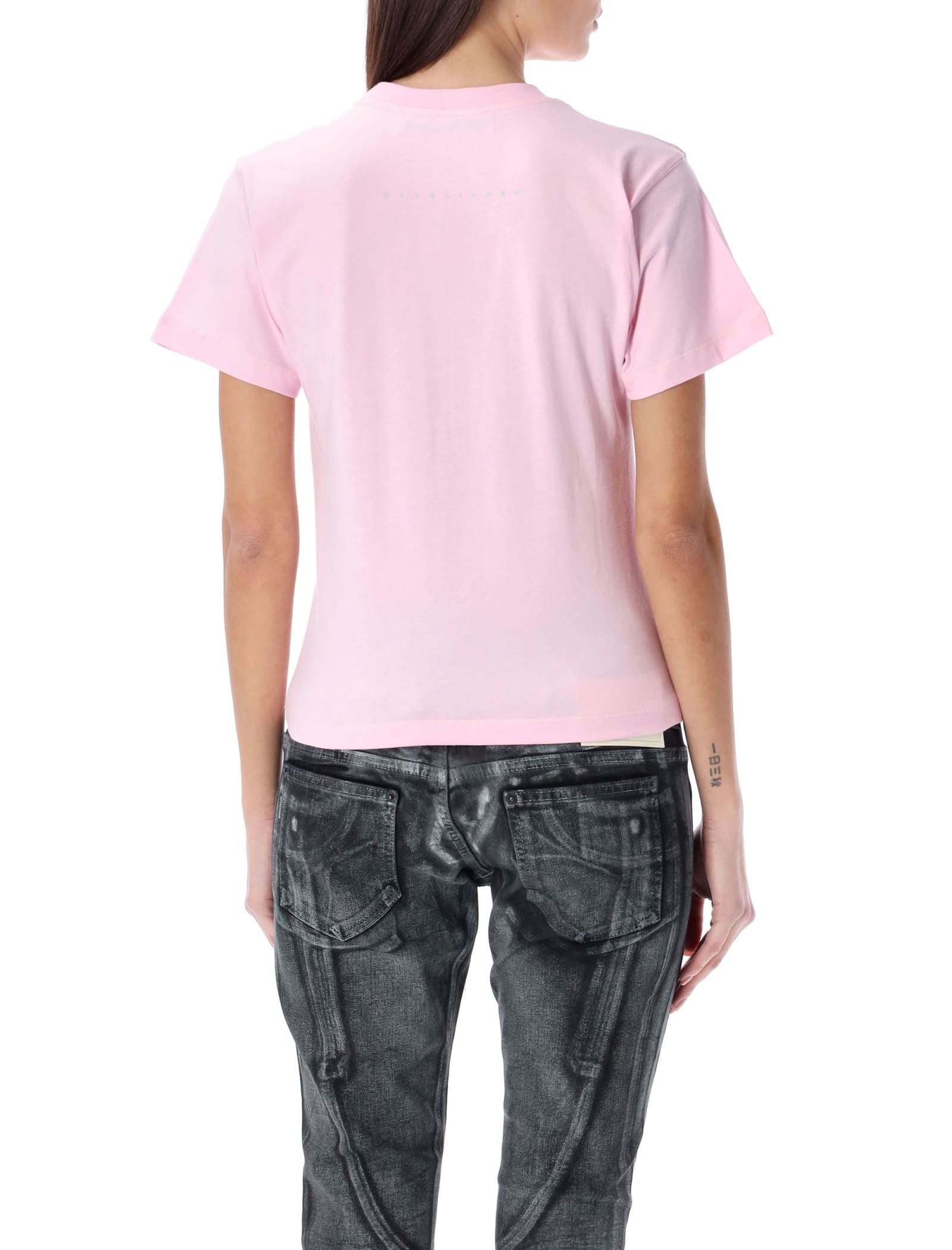 Shop Ottolinger Skull T-shirt In Light Pink
