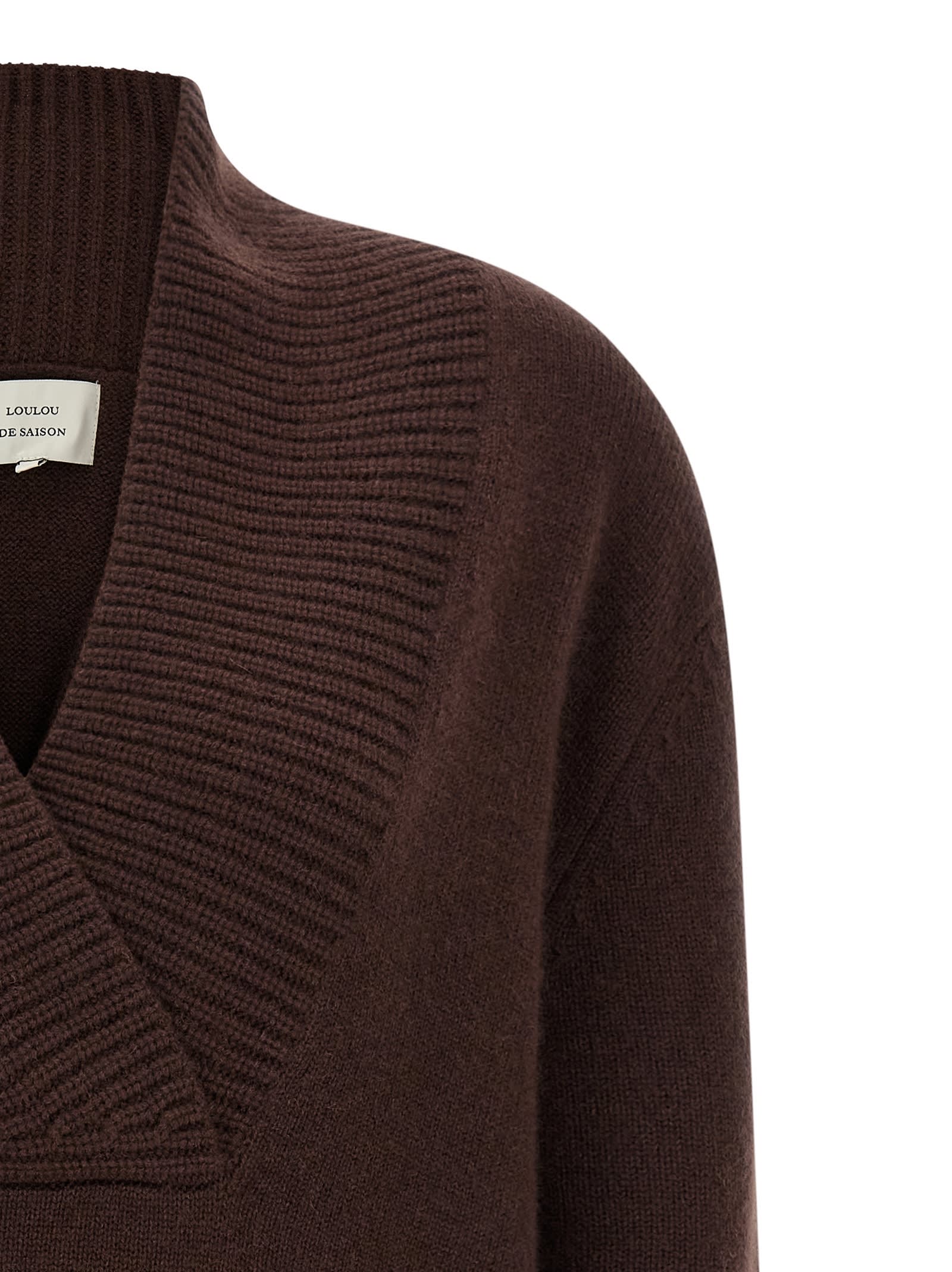 Loulou Studio Makela Sweater In Brown
