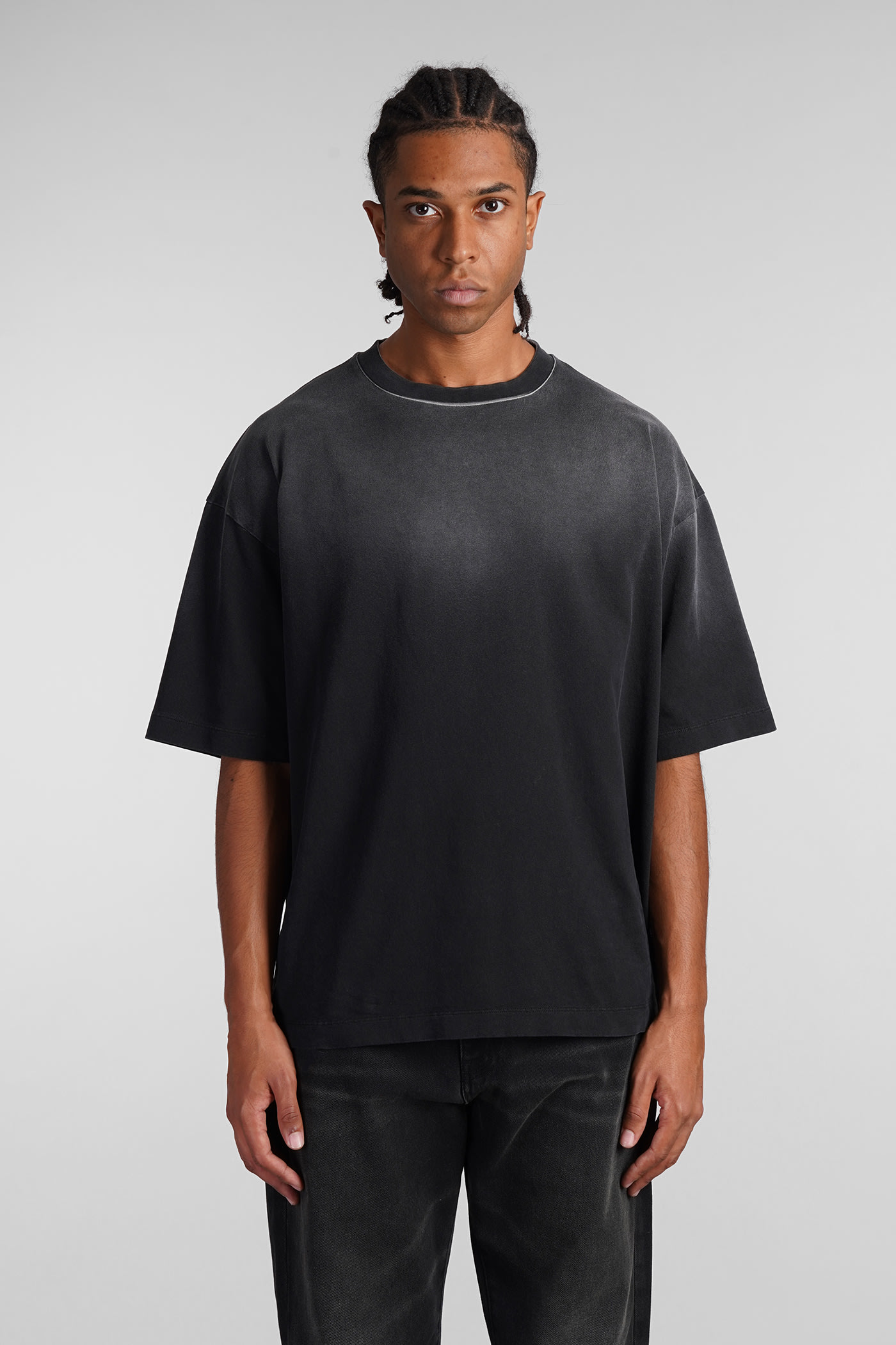 Costa T-shirt In Black Cotton