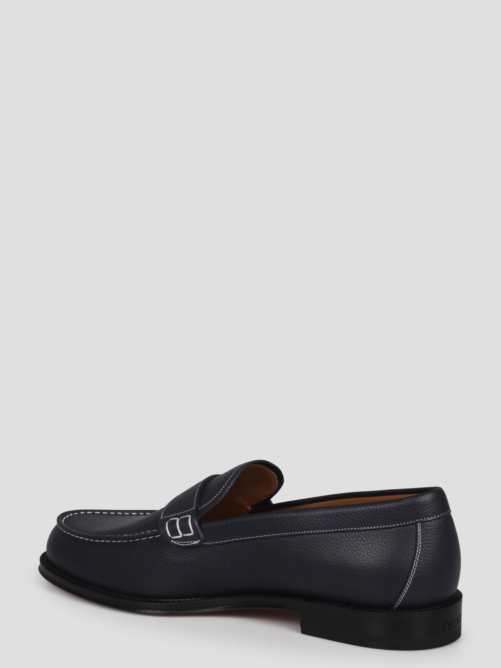 Shop Dior Granville Loafer In Blue