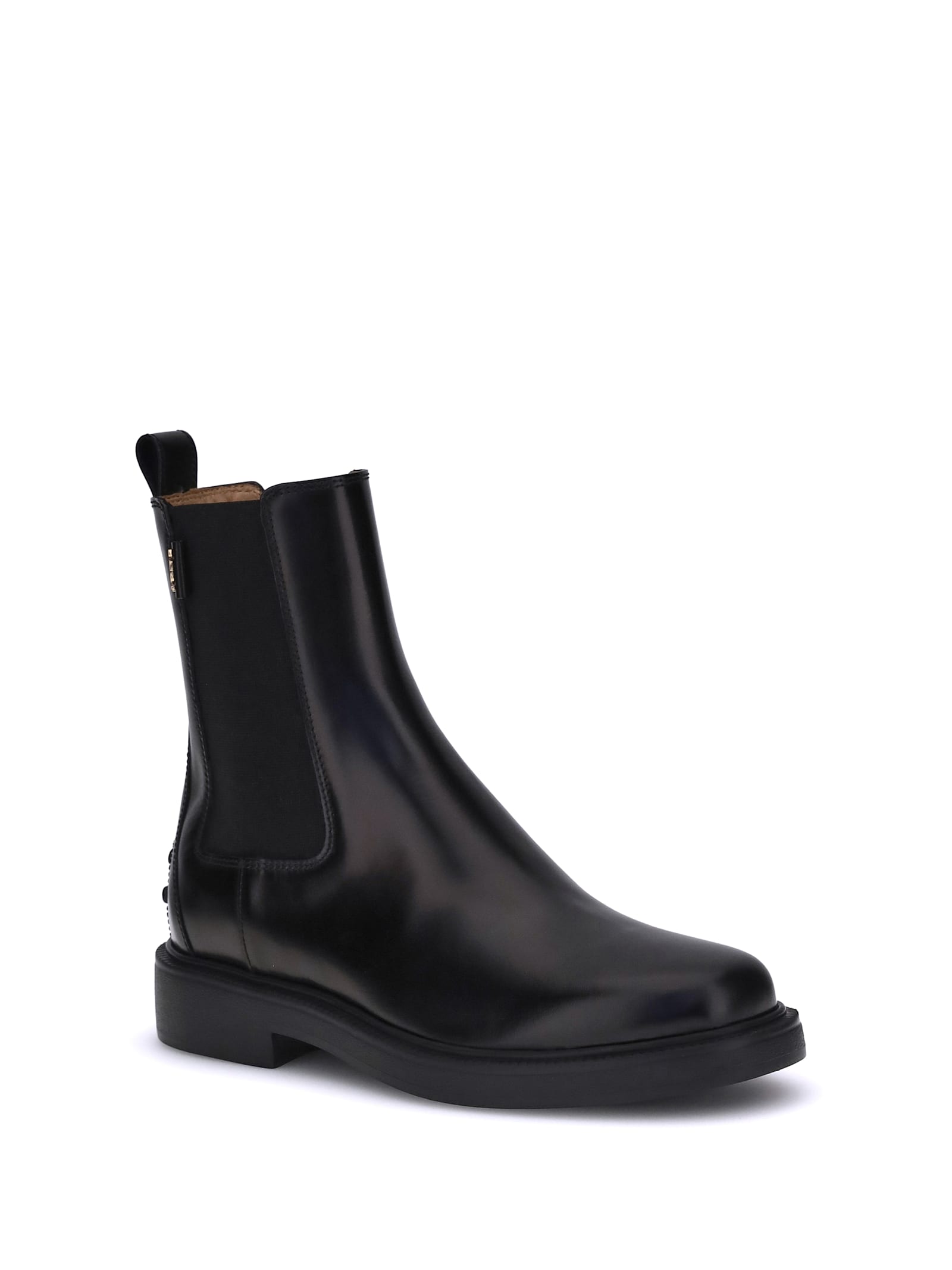 Tod's Tods Patent Leather Chelsea Boots In Black