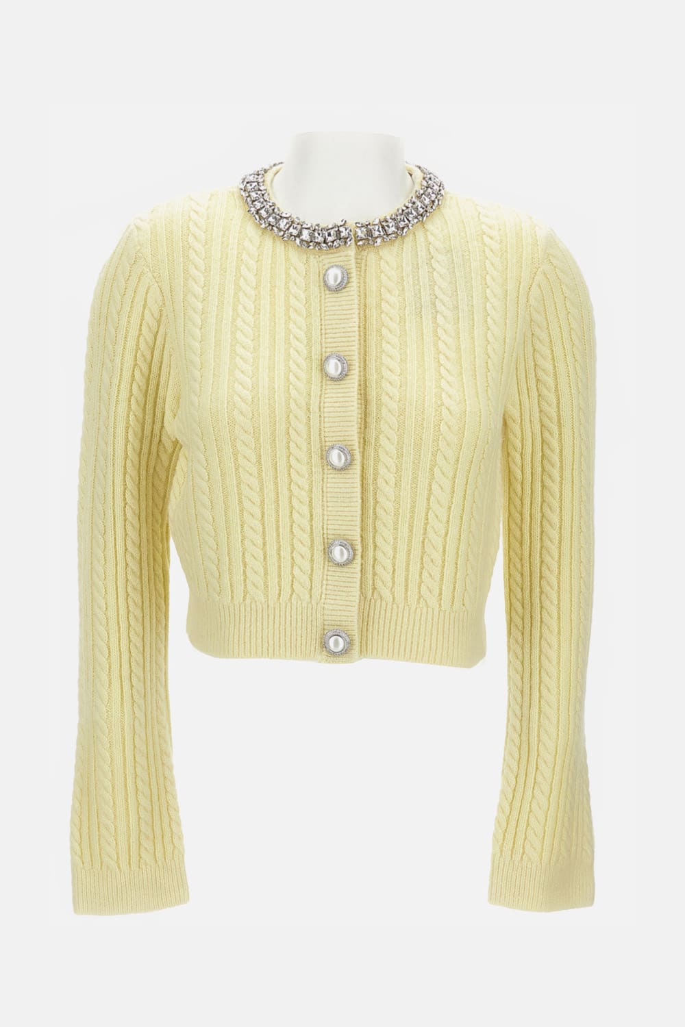 Self-portrait Cardigan In Gold
