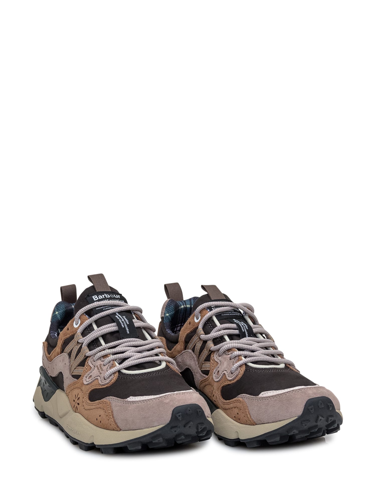 Shop Barbour Yamano 3 Sneaker In Brown Beige