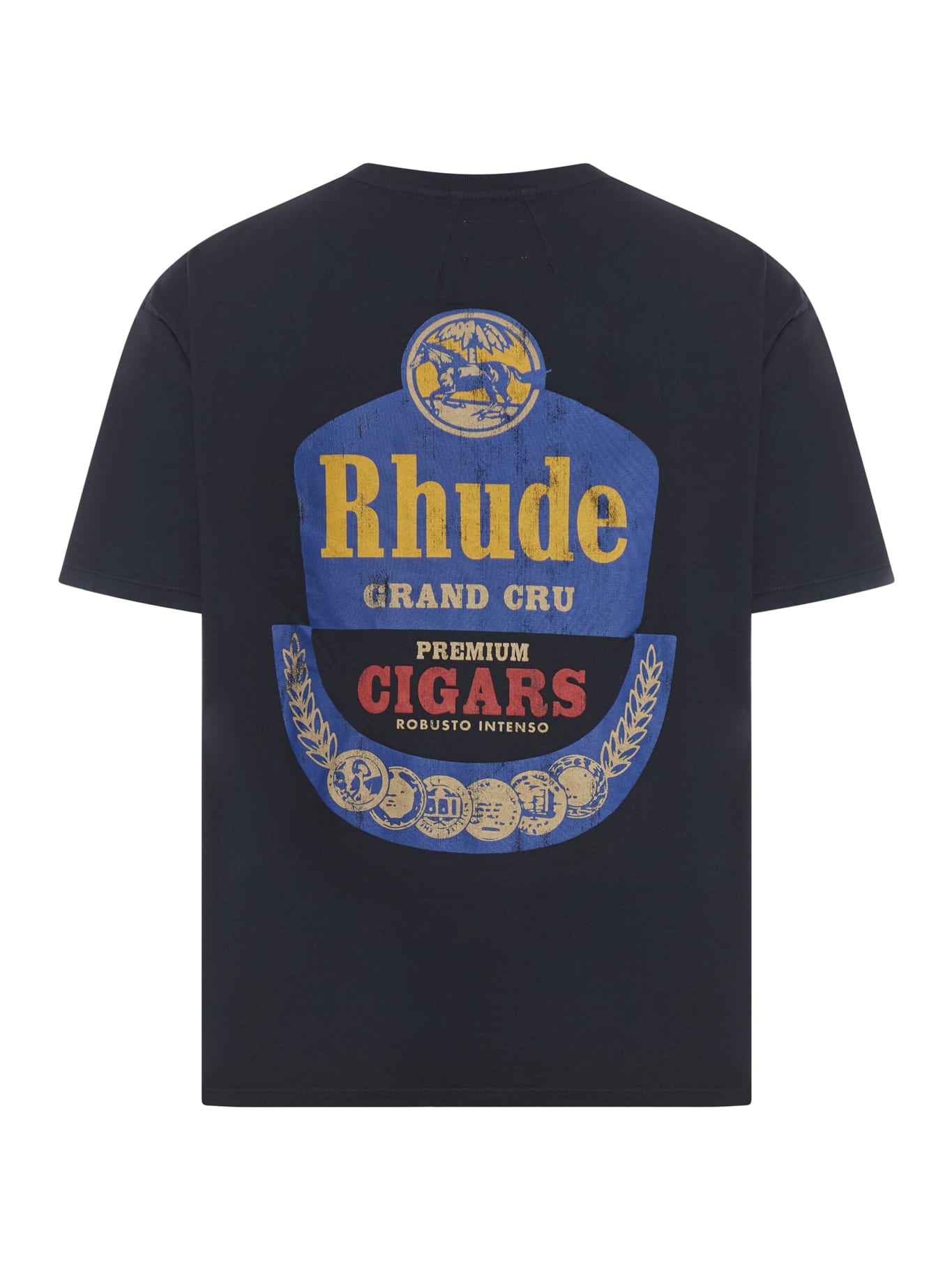 Shop Rhude Grand Cru Tee In Vtg Black