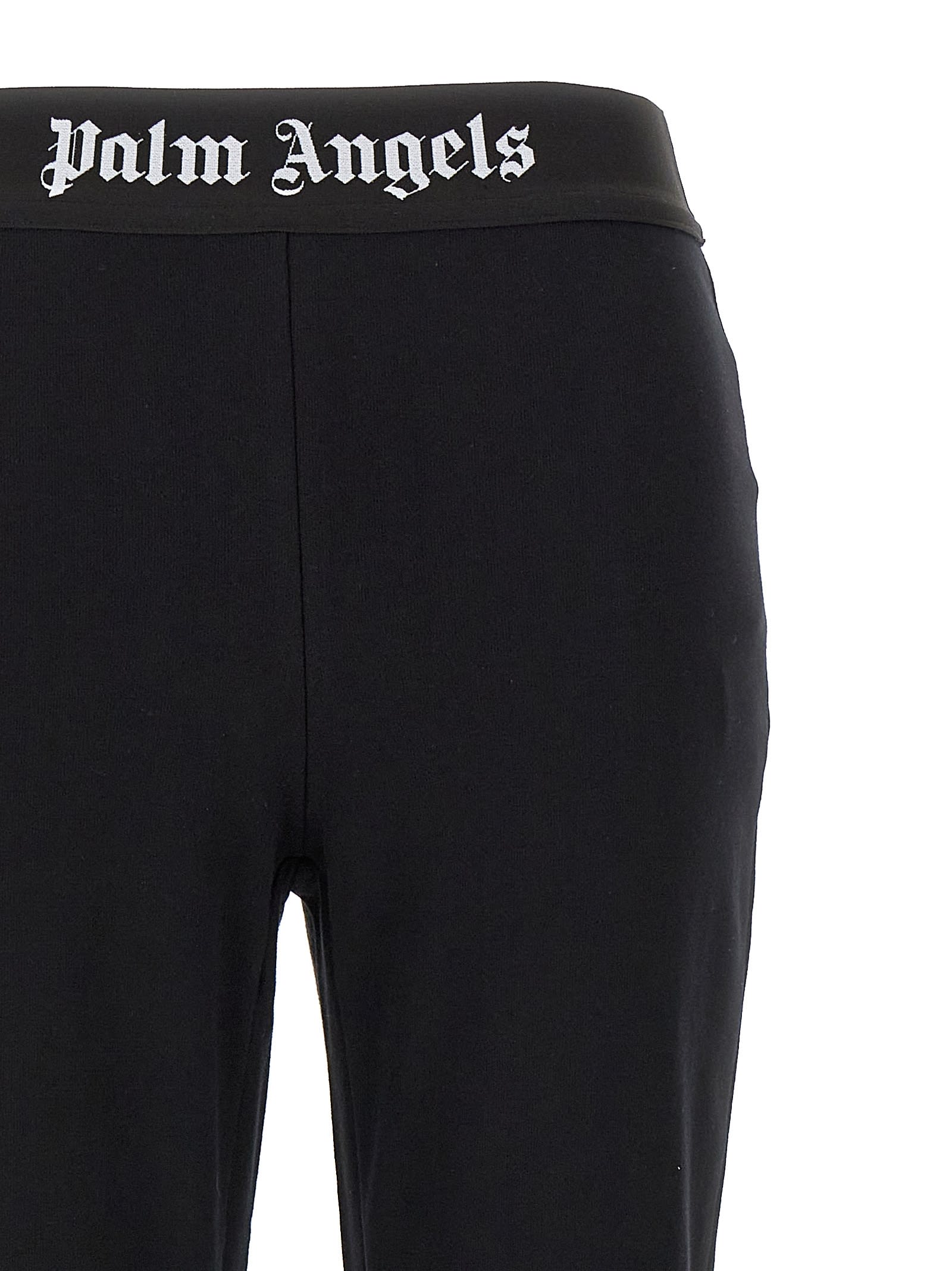 Shop Palm Angels Classic Logo Joggers In White/black