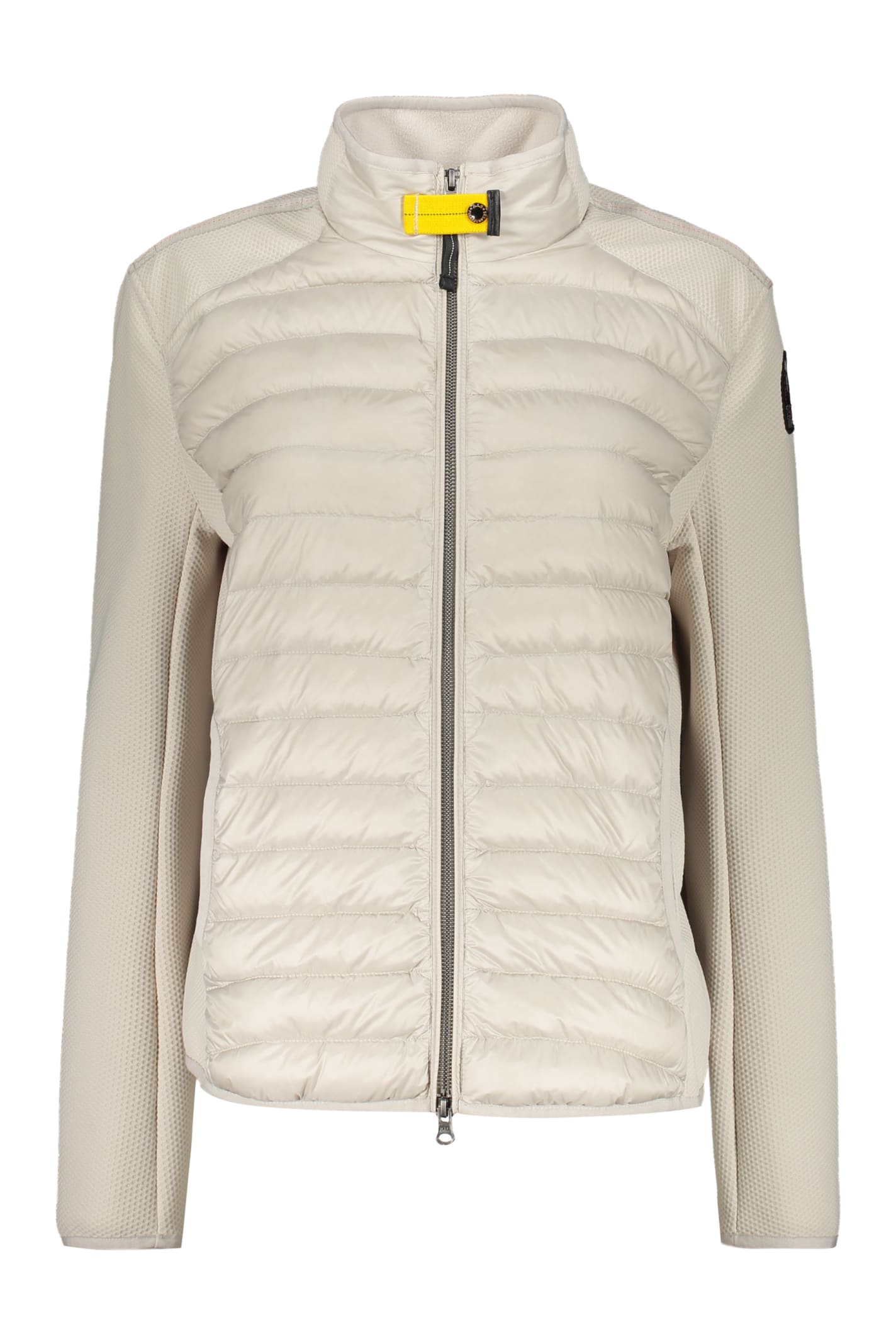 Parajumpers Olivia Techno Fabric Padded Jacket In Silver