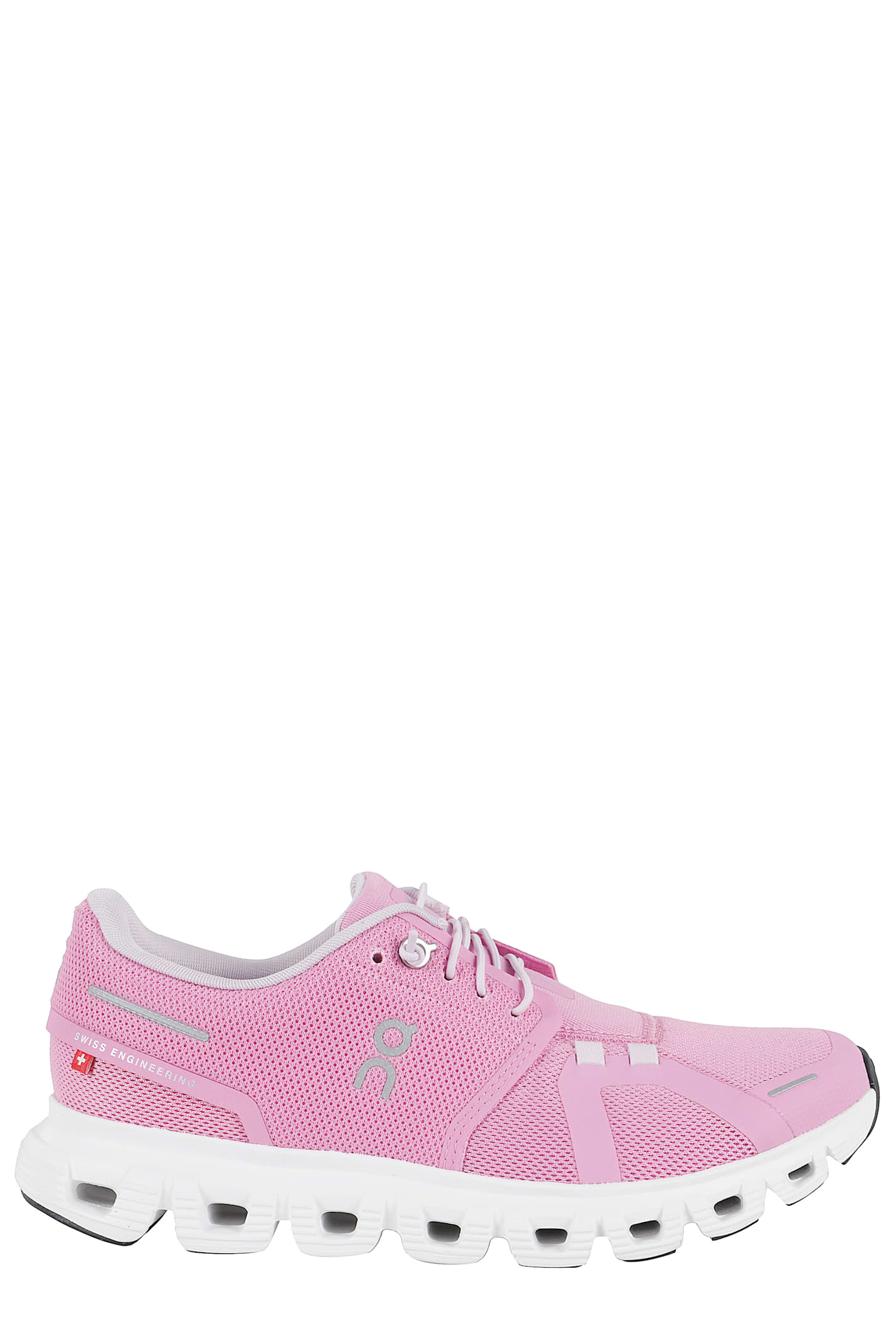 On Low Top Sneakers With Mesh Upper And Rubber Outsole