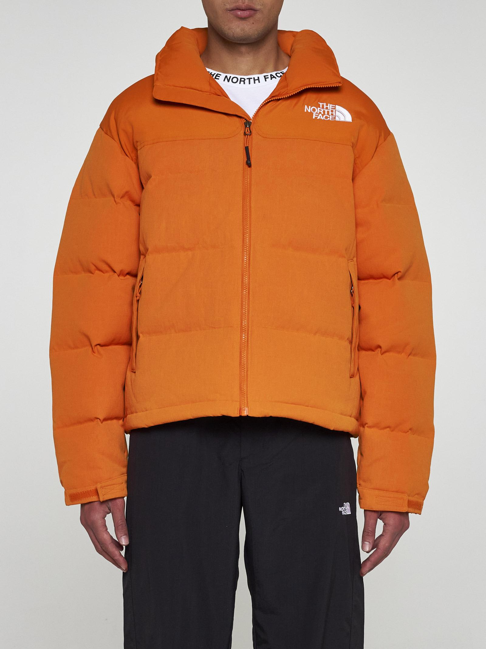 Shop The North Face M 92 Quilted Ripstop Down Jacket In Orange